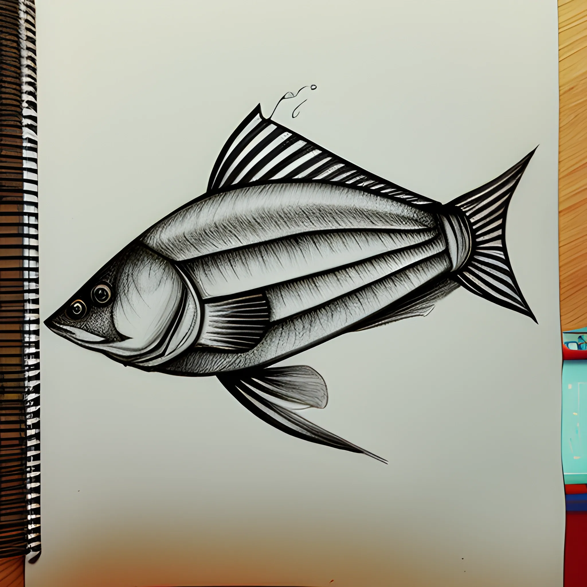 fish, Pencil Sketch