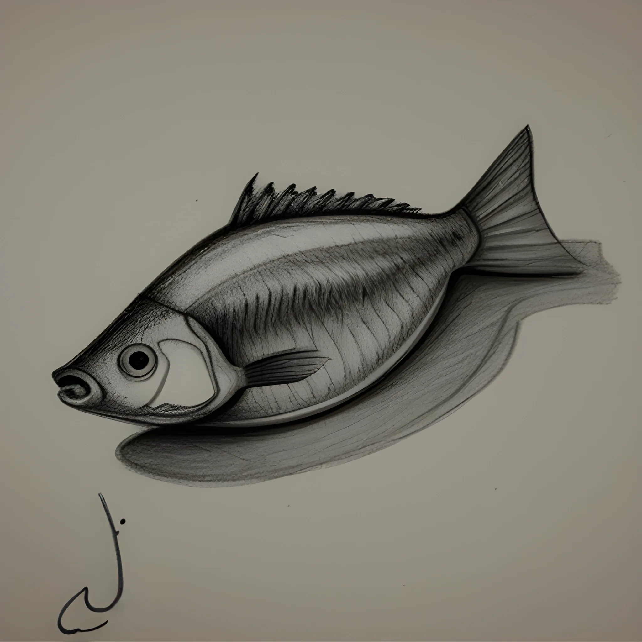 fish food, Pencil Sketch