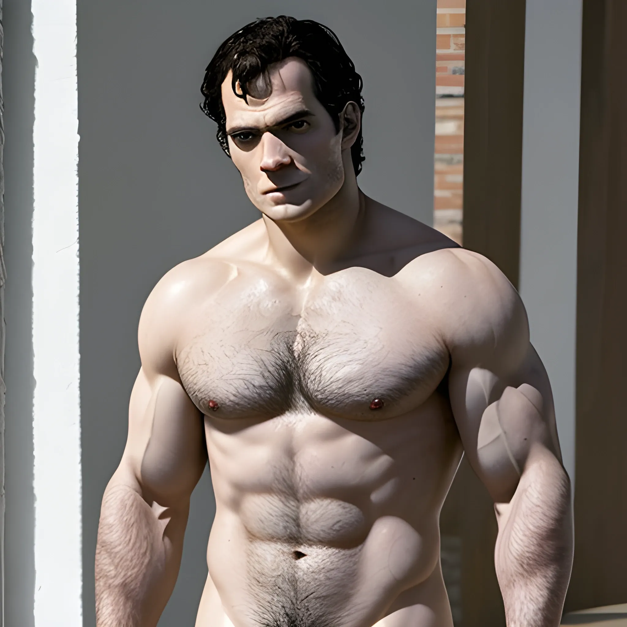 Henry Cavill Fully Naked, Complete body, no morph in attributes
