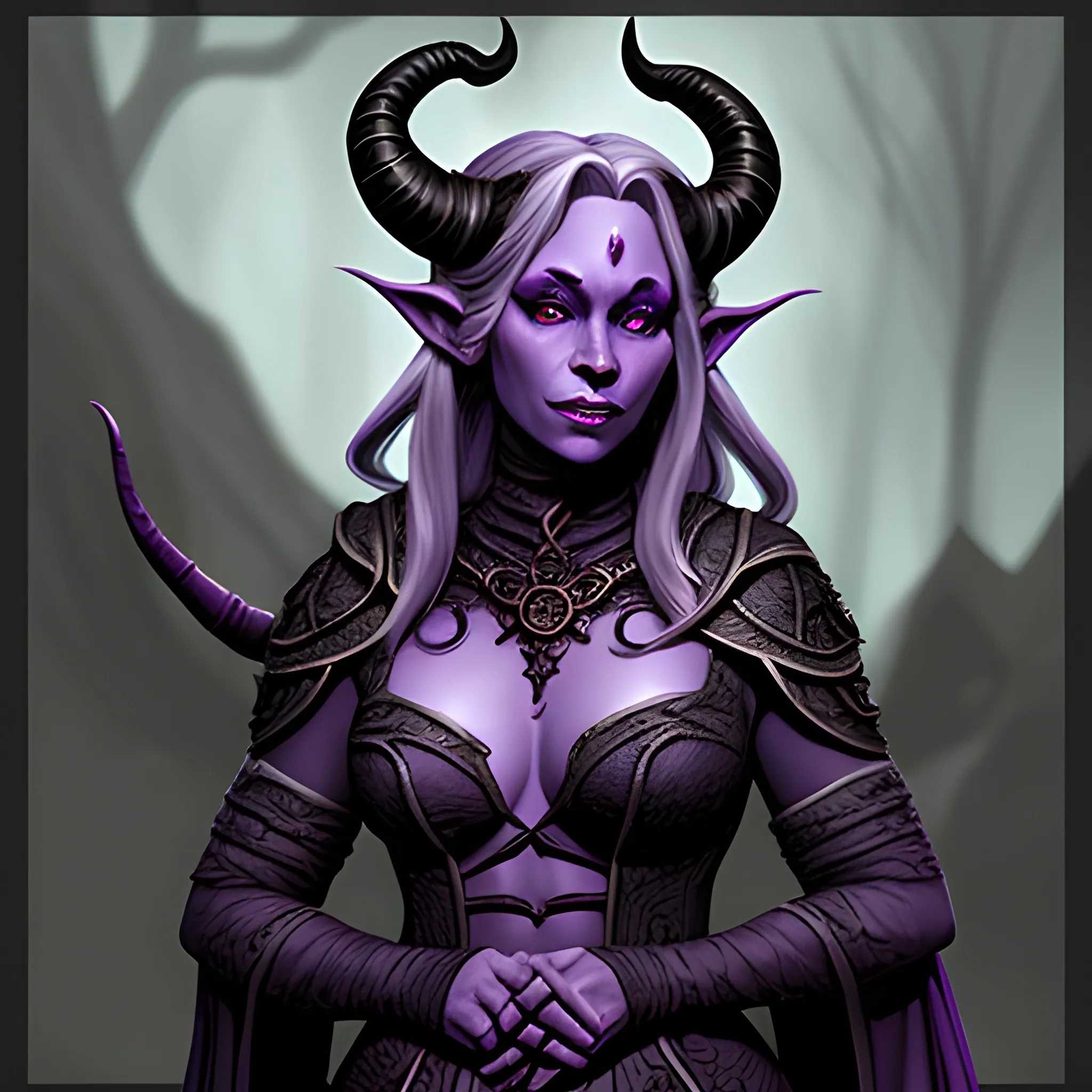 tiefling horned female nature background drow witch dnd aesthetic, tiefling demonic, demoness, Rpg Concept Art, Baldur's Gate 3, fantasy, dark fantasy character, Pathfinder, dnd character design, DnD characters, DnD