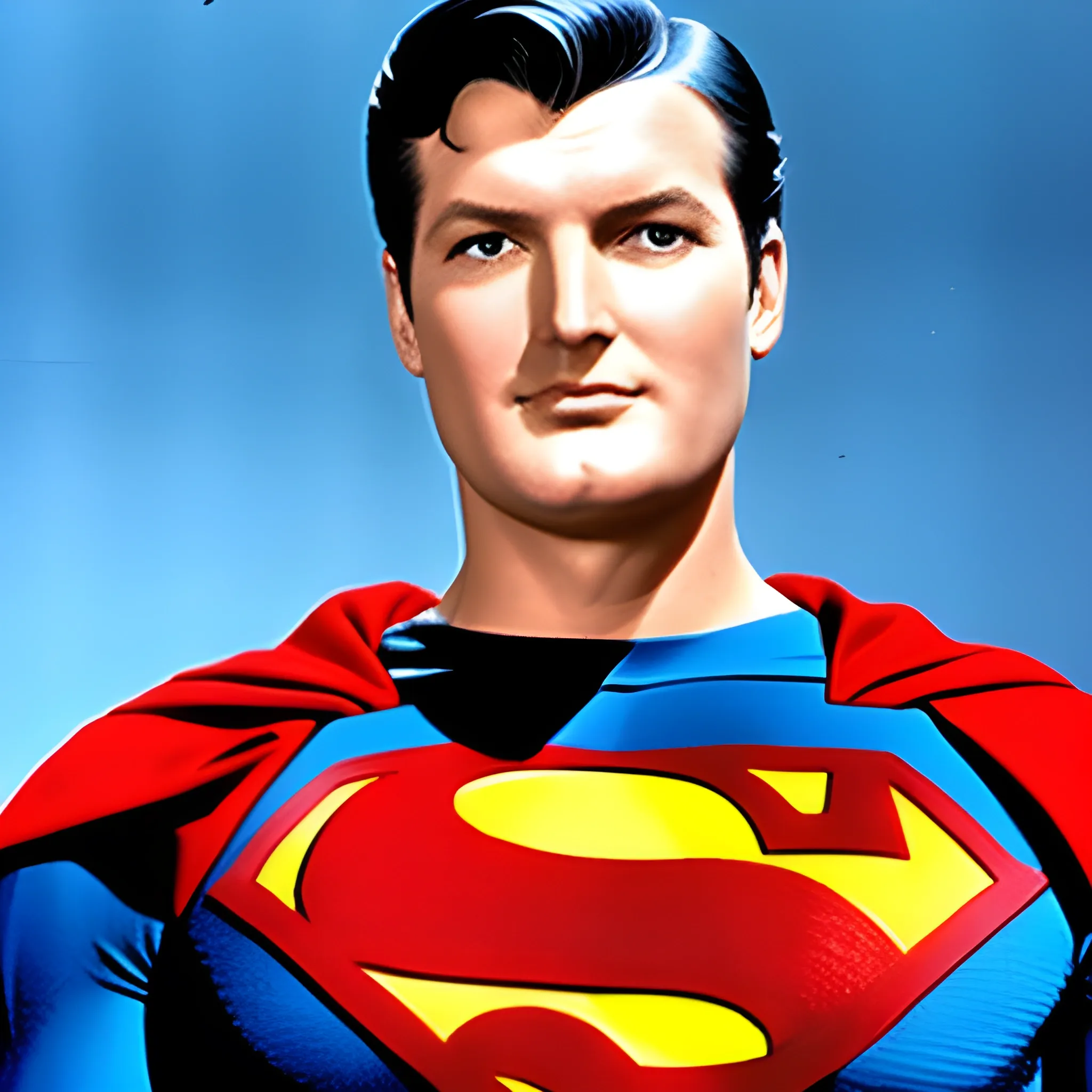 George Reeves As Superman with Adam West as Batman