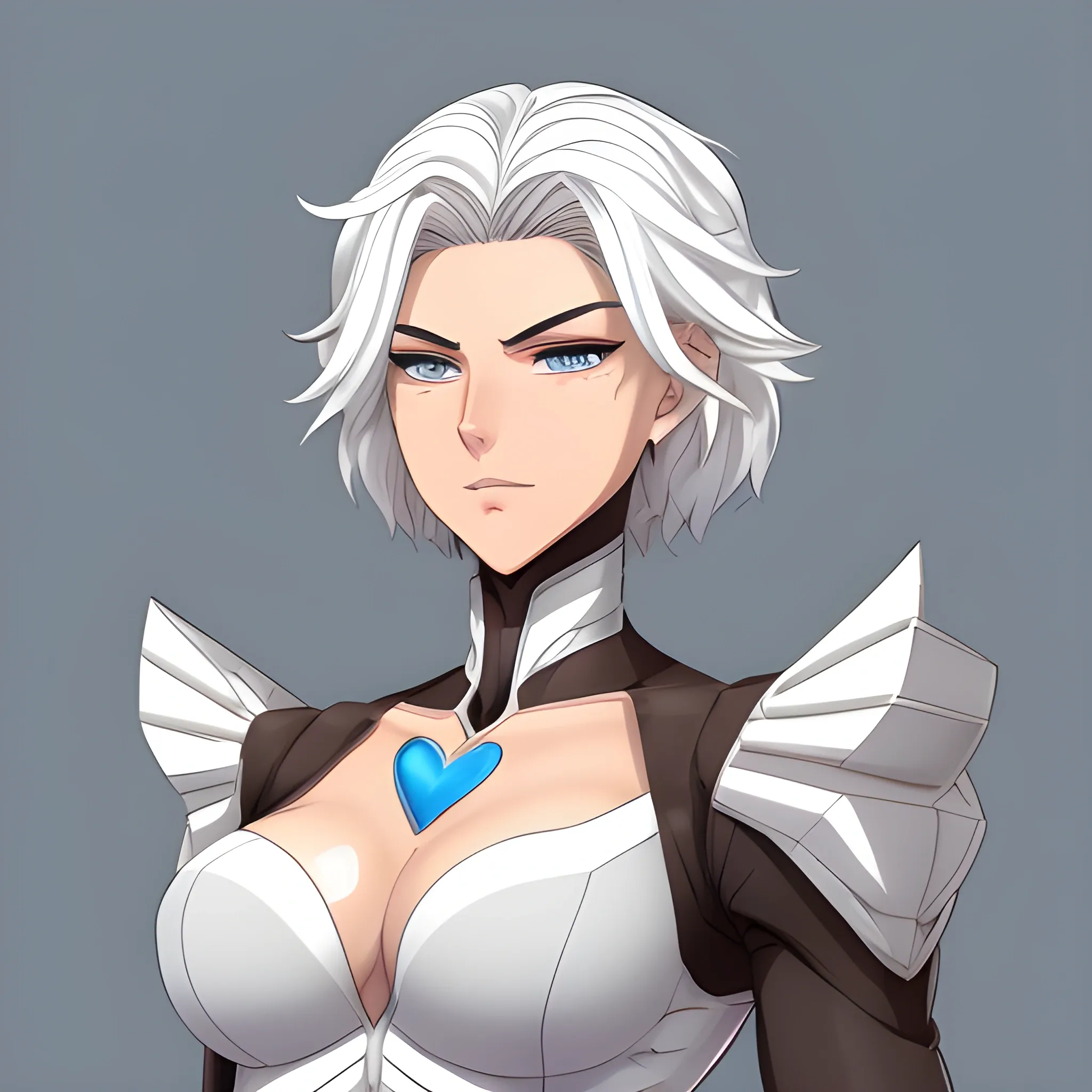 Age: 21
Gender: Female
Height: 200 cm (6'7")
Build:
Athletic
Skin Tone: White
Hair: Waist-length dark brown hair with caramel highlights
Eyes: Blue
Face: Heart-shaped with high cheekbones
Eyebrows: Softly curved and well-groomed