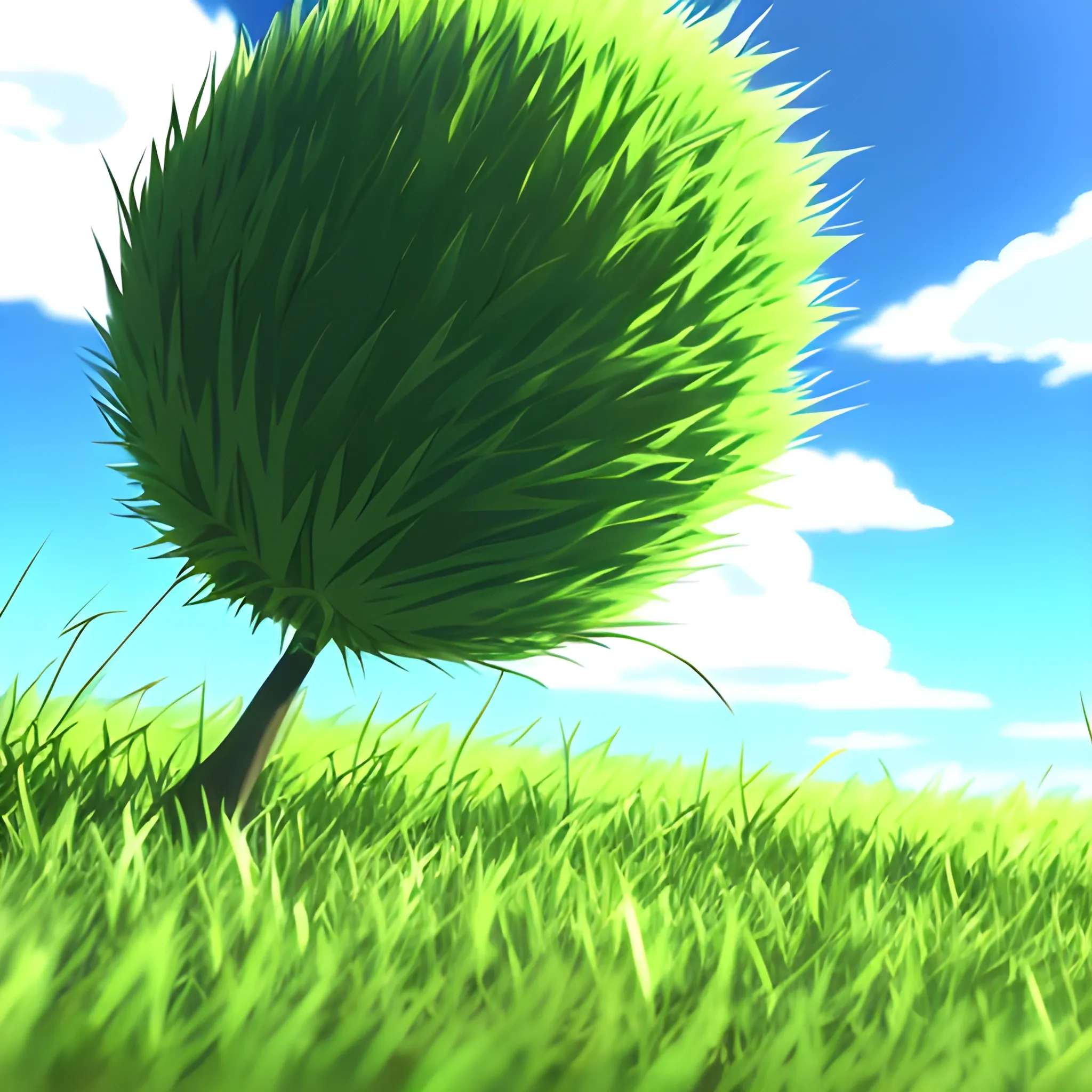 grass animation,anime ,only