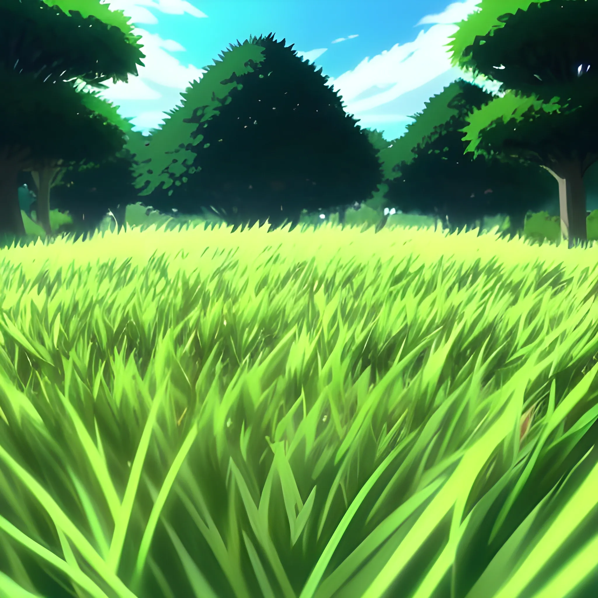 grass animation,anime ,only