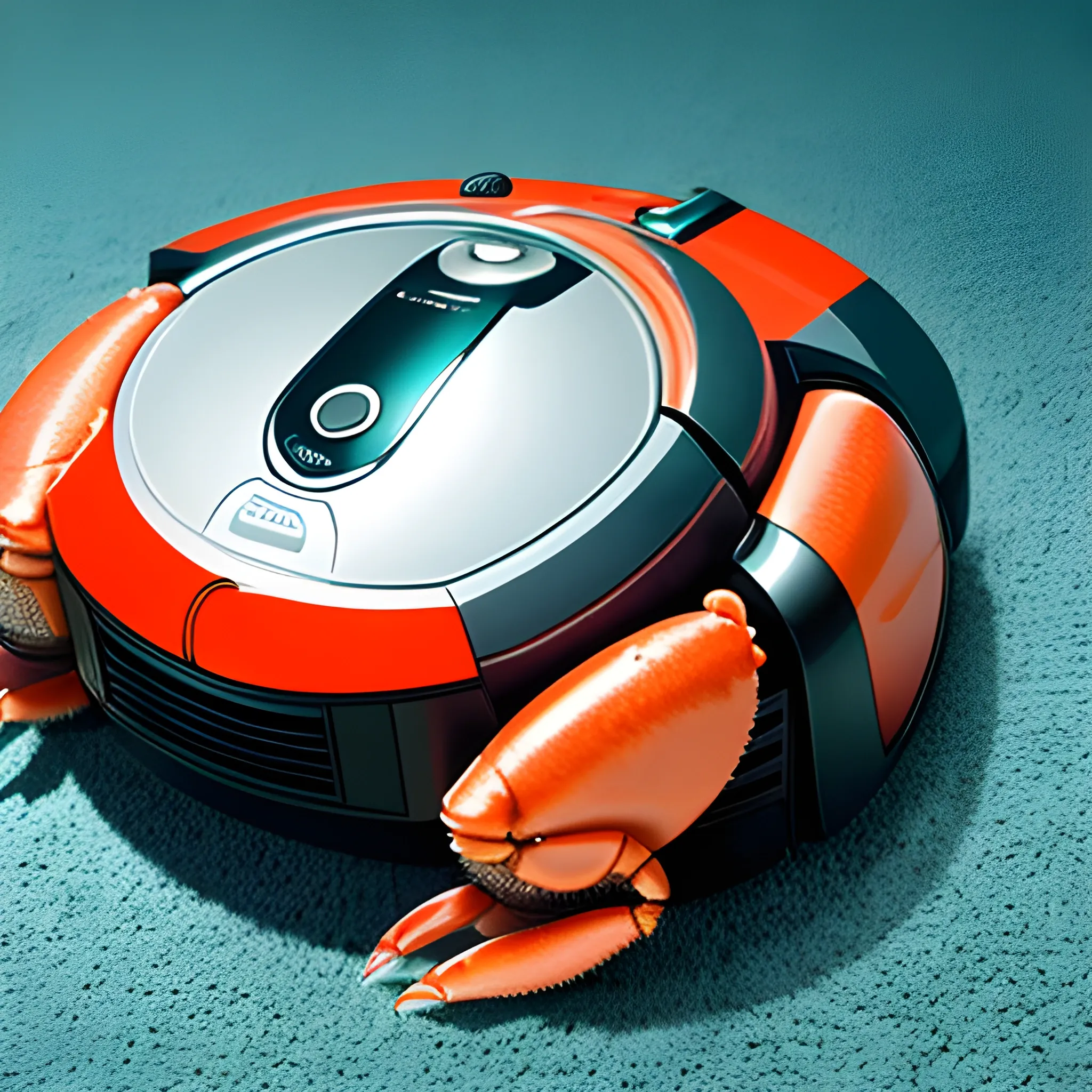 An animal that is a hybrid of a Robotic
Vacuum Cleaner and Crab, Trippe