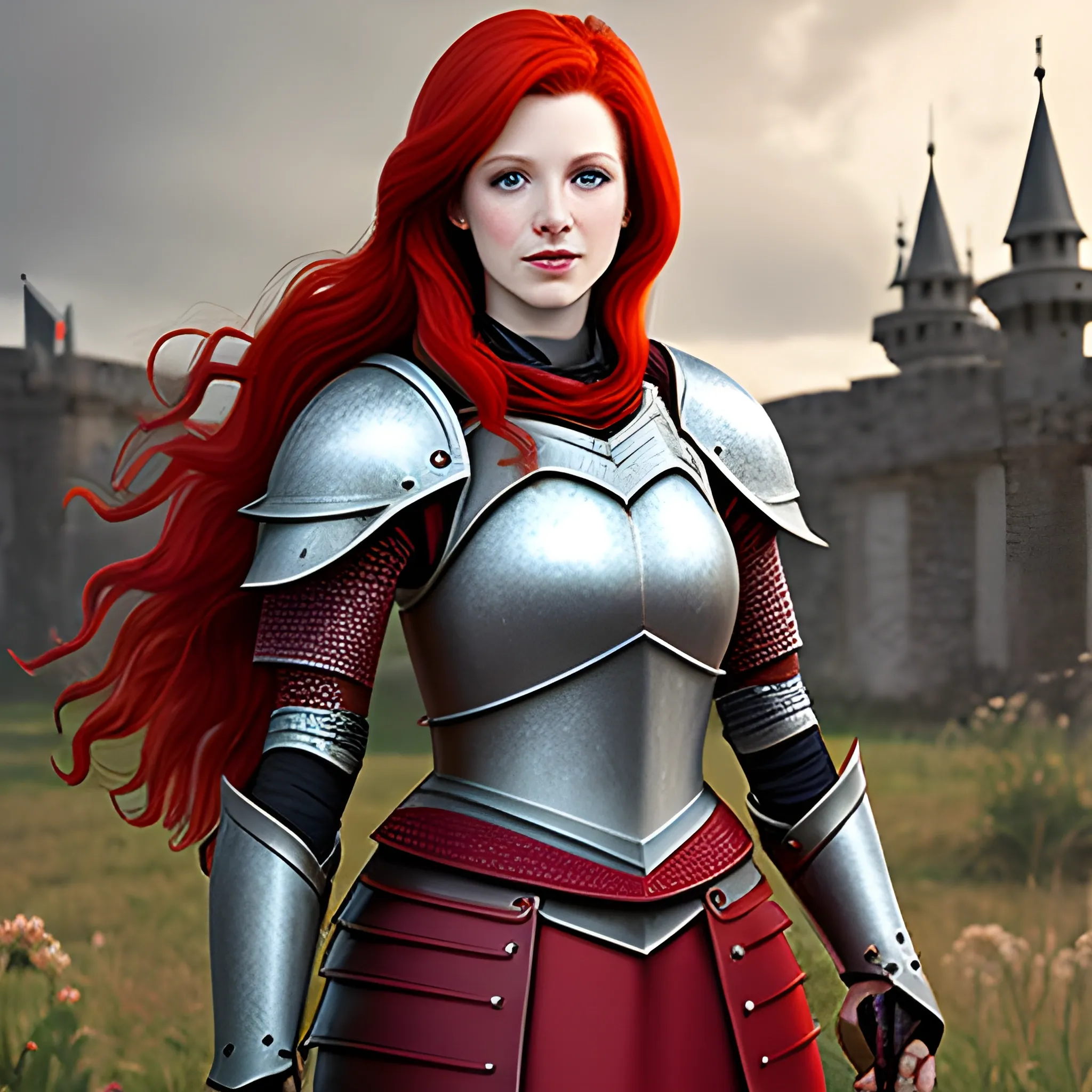 Redhead Lady Knight
