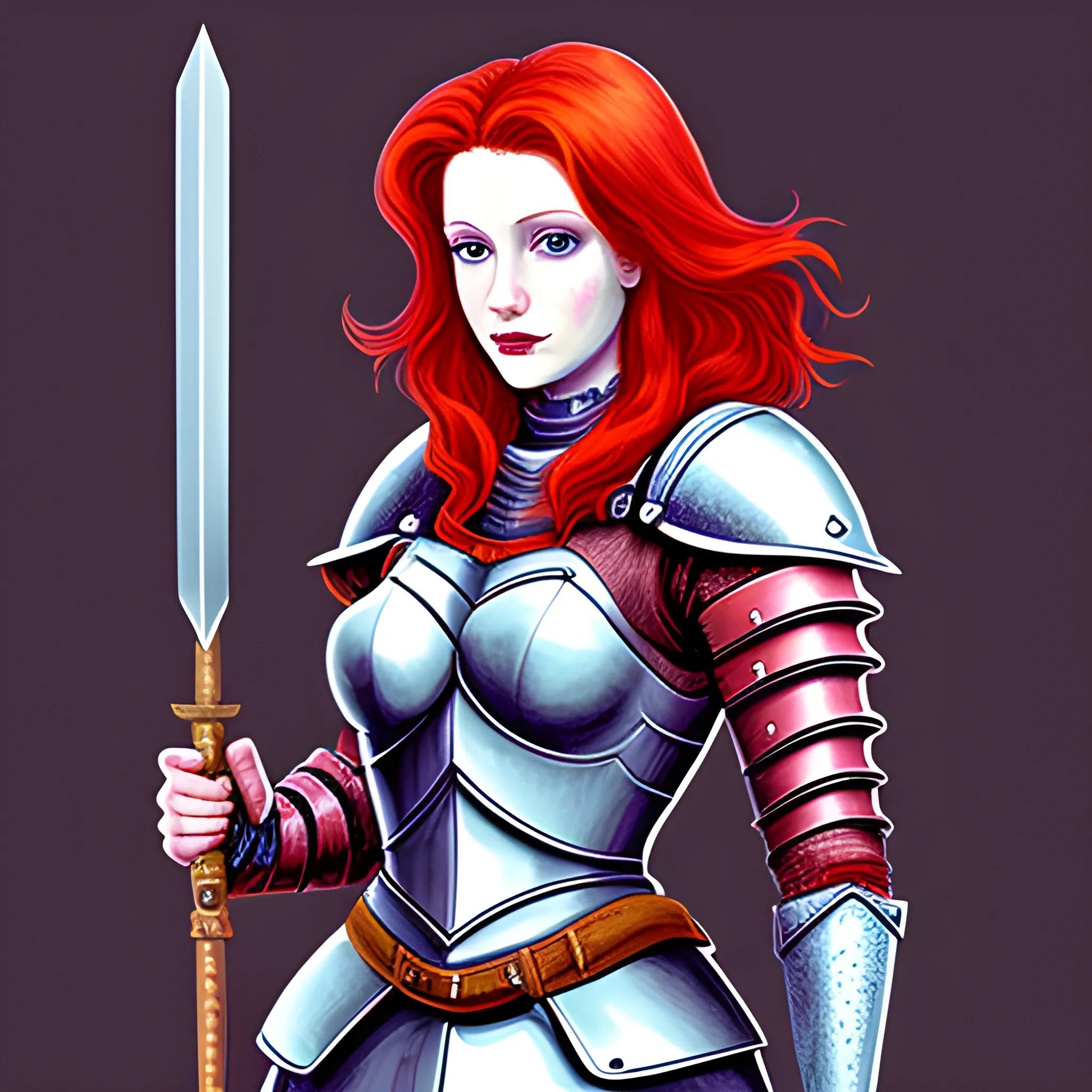 Redhead Lady Knight
, Trippy