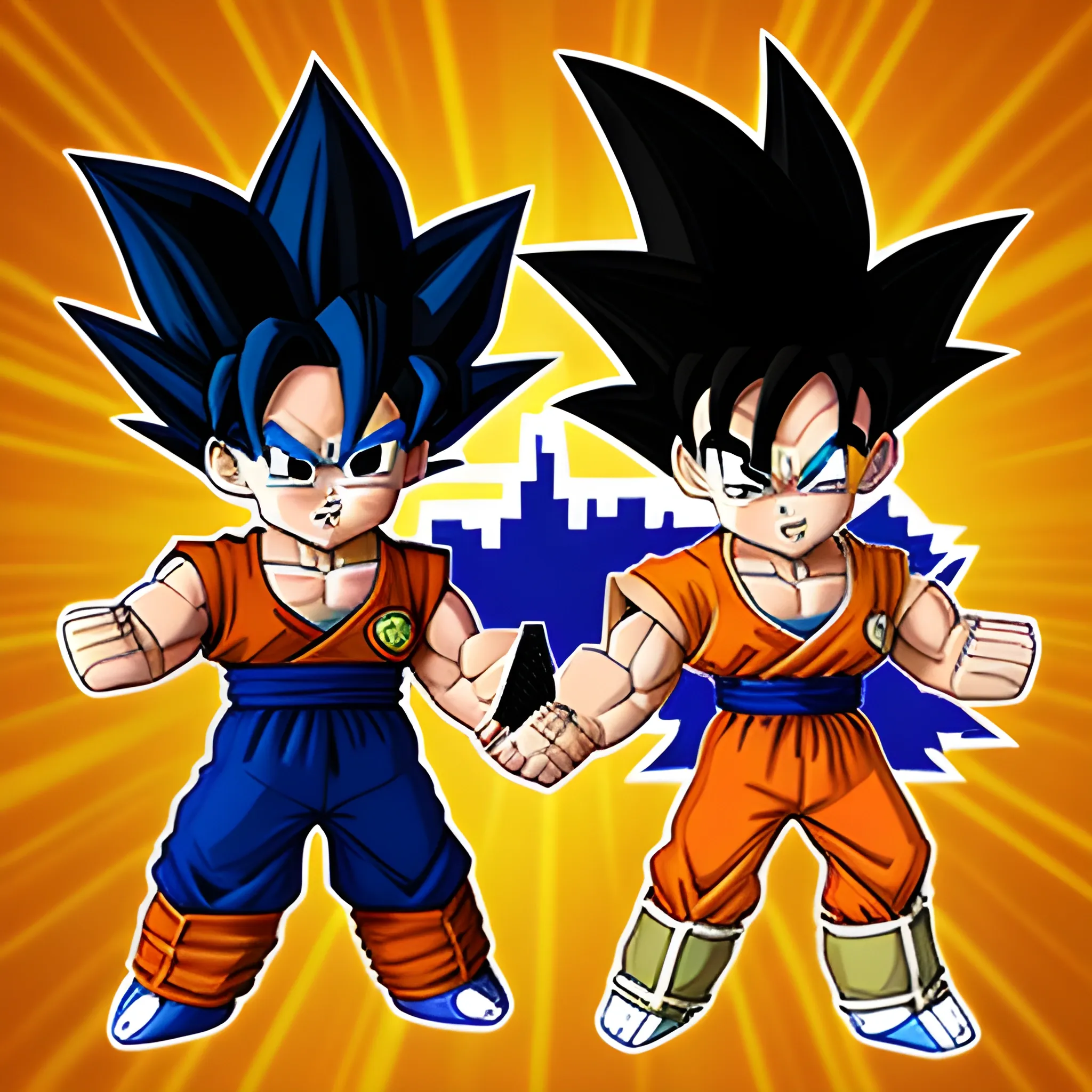 Goku vs Vegeta Minecraft Version