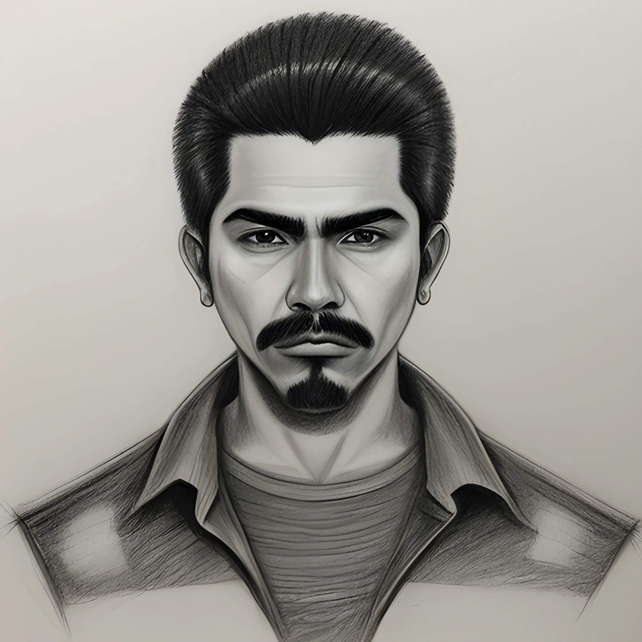 Cool Mexican guy, Pencil Sketch