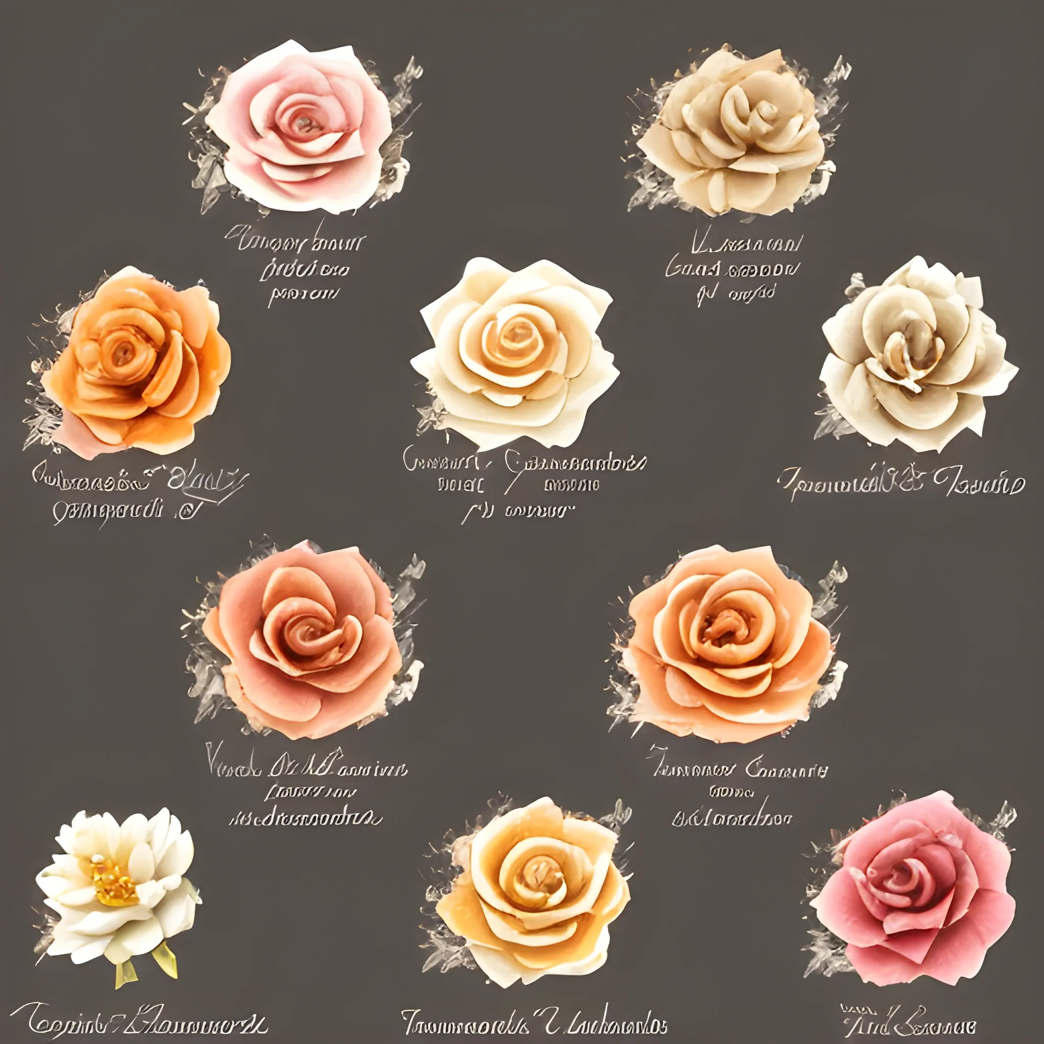 I need to create images in watercolor format as if made with brush strokes, with soft and pleasant colors, to represent the images of the components of my air freshener fragrances. I will need one for each fragrance, and they are these:
Passion Fruit and Tea
Gardenia and Tangerine
White Rose and Bamboo
Ginger Lily
Black Vanilla
Rose Osmanthus
Sir Cotton
Jasmine and Oak
Apple and cinnamon
Sandalwood and Amber
Peach and Vanilla