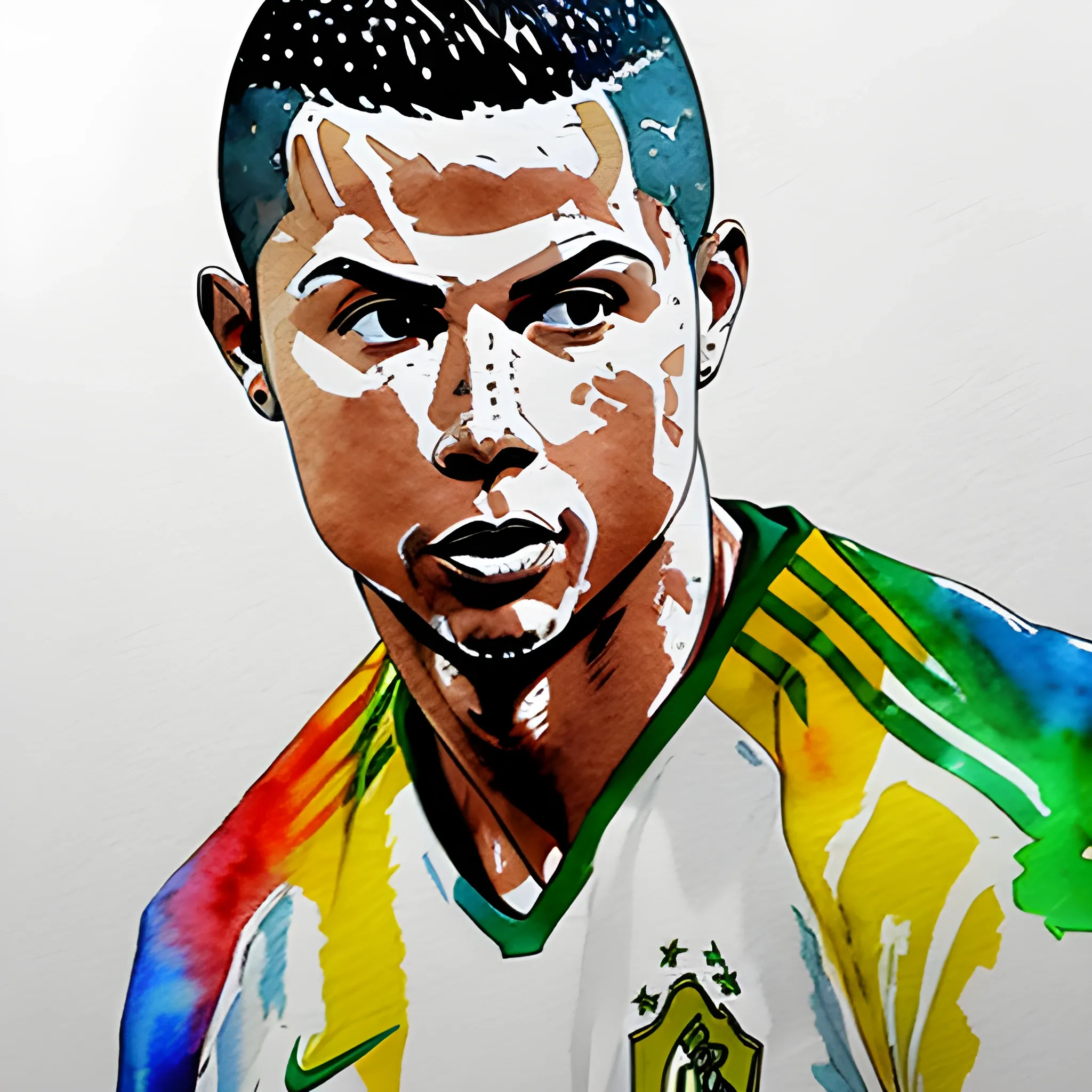 Ronaldo , Water Color, 3D