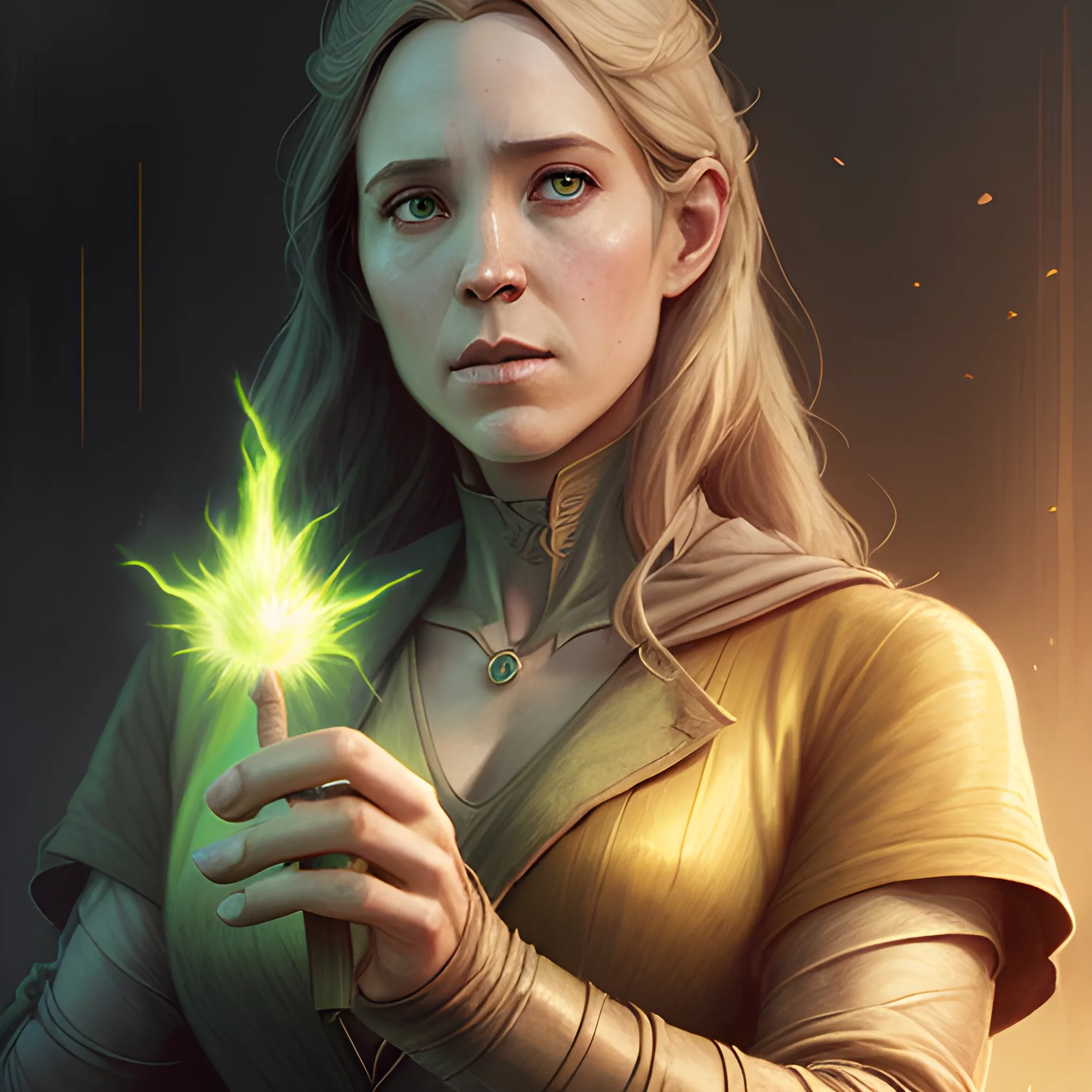 a female wizard casting a green fireball | | pencil sketch, realistic shaded, fine details, realistic shaded lighting poster by greg rutkowski, magali villeneuve, artgerm, jeremy lipkin and michael garmash and rob rey