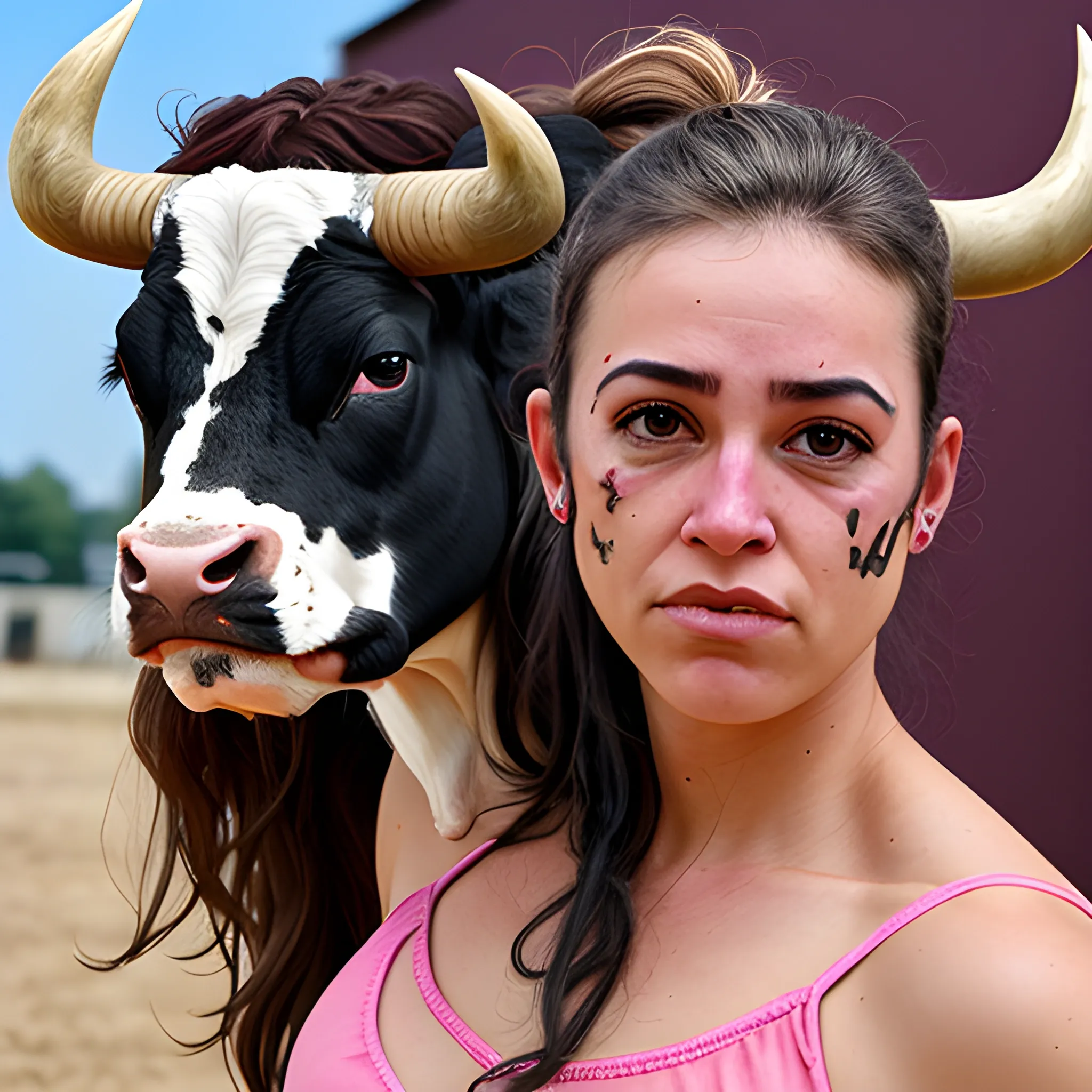 half woman half bull