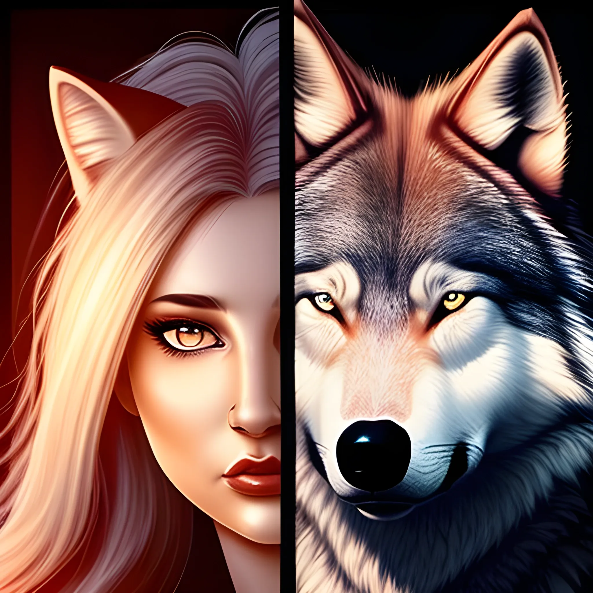 half woman half wolf