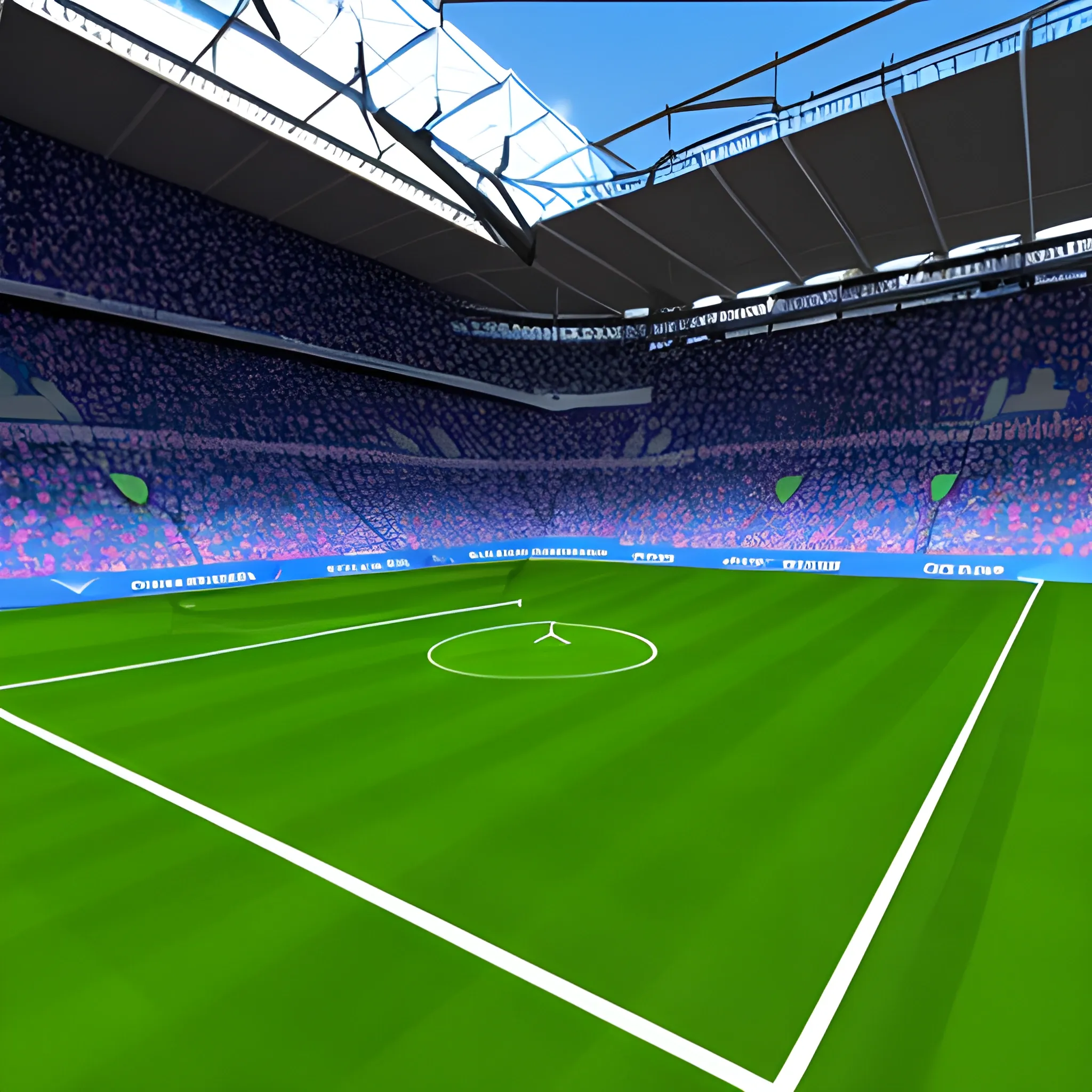 create a simple and staright 90 degree soccer field for fantasy soccer application 
, 3D