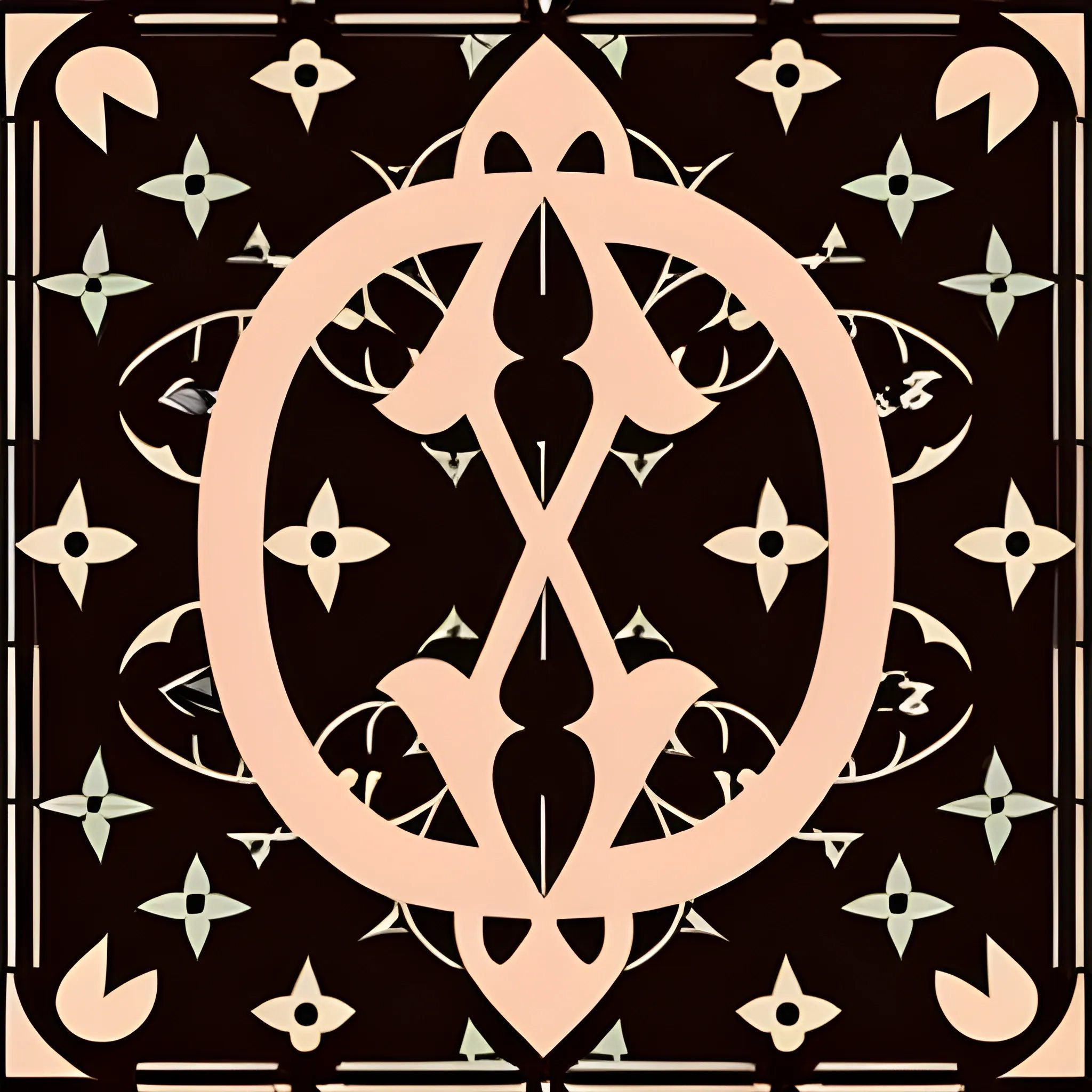 Shape designs similar to the louis vuitton pattern logo
