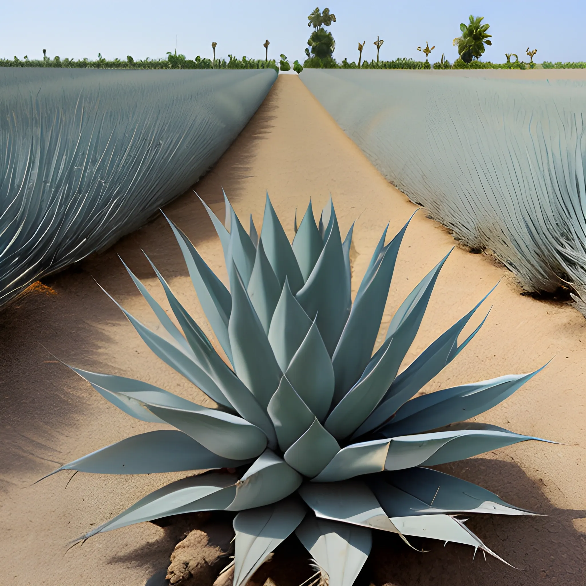 quiote de agave polinizado por murcielagos