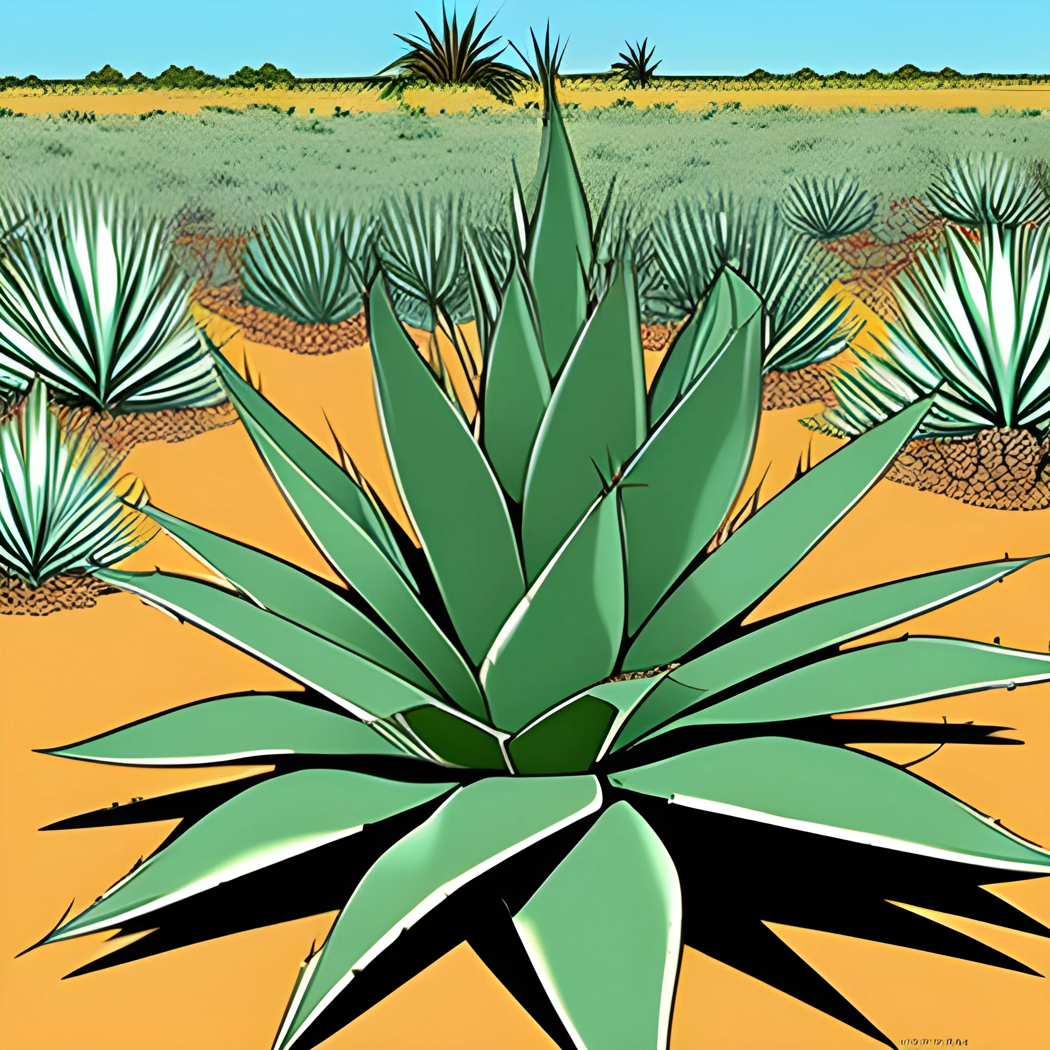 agave prehistorico, Cartoon