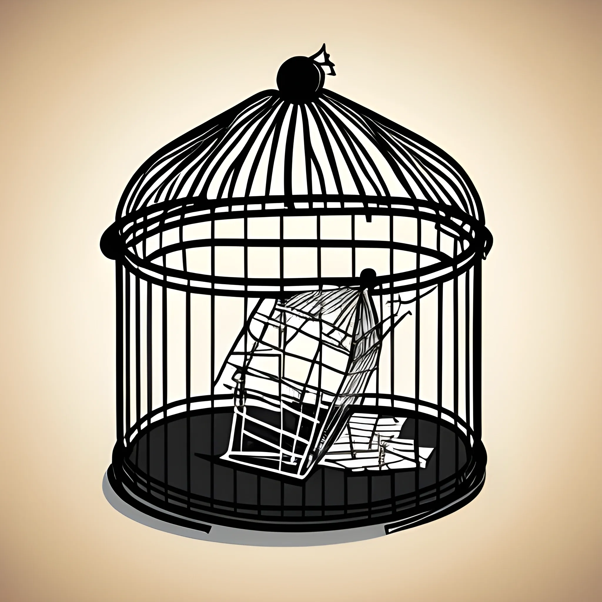 fractured cage, Cartoon