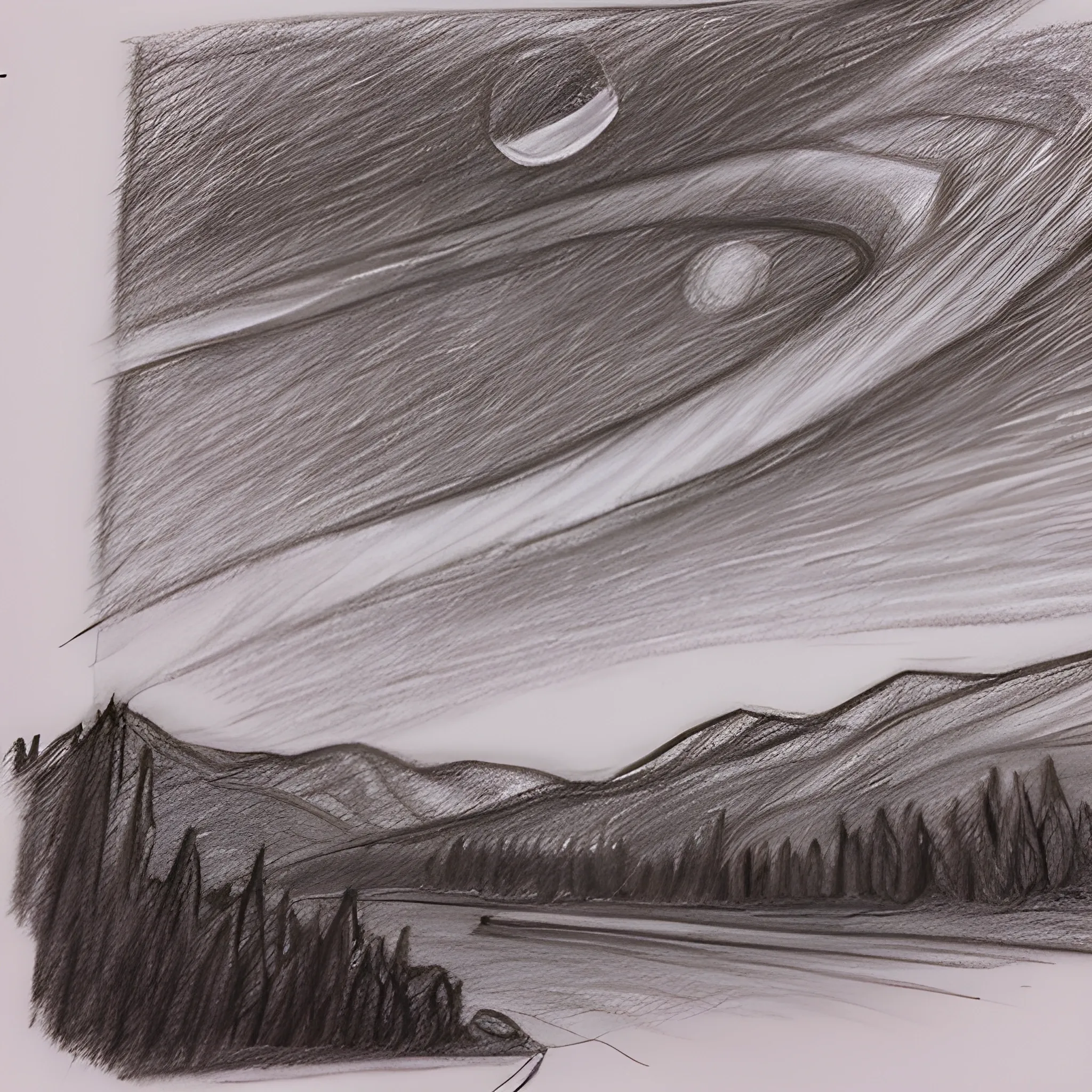  night sky, Pencil Sketch