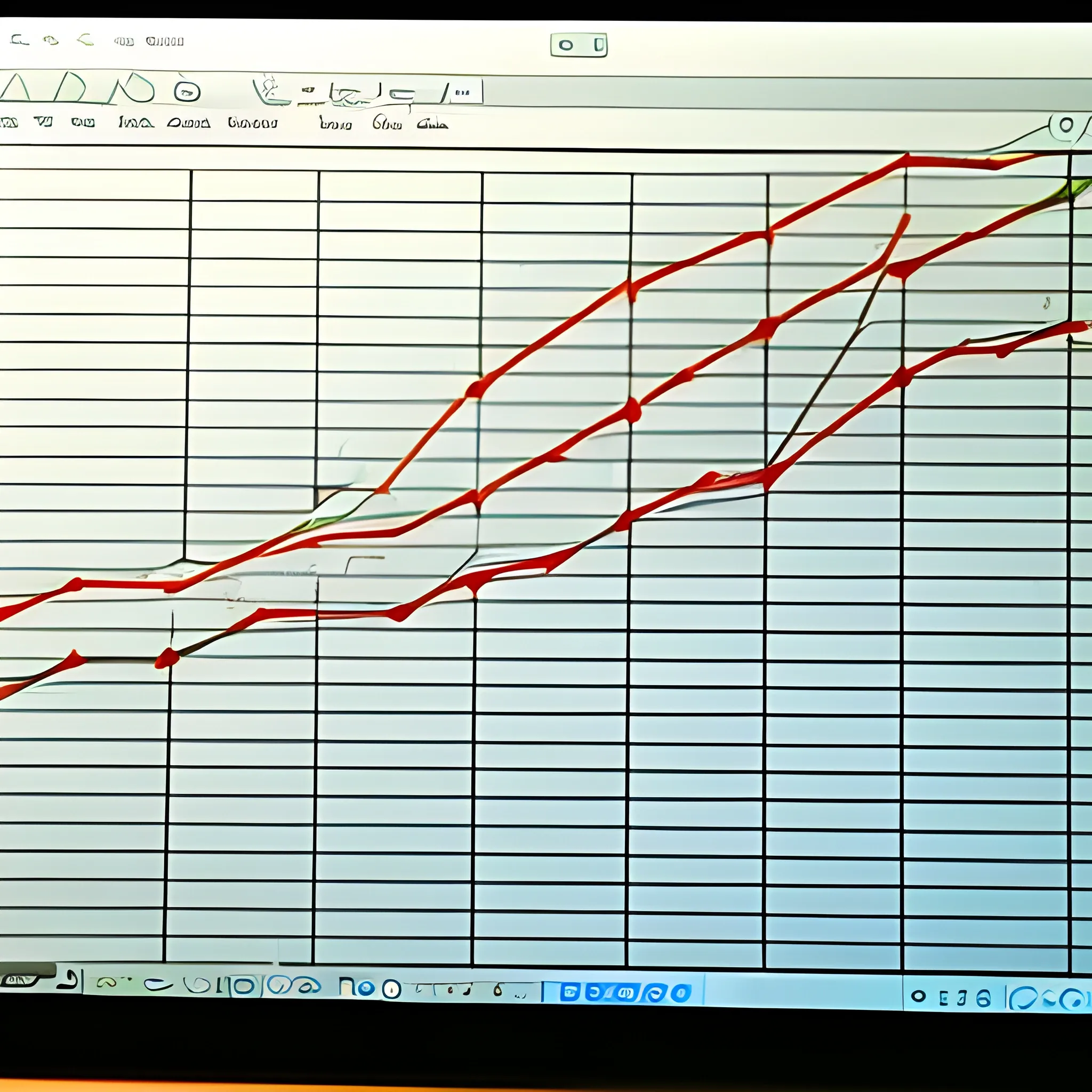 A line graph on a laptop screen shows a steady upward trajectory, symbolizing financial growth and success.
, Pencil Sketch