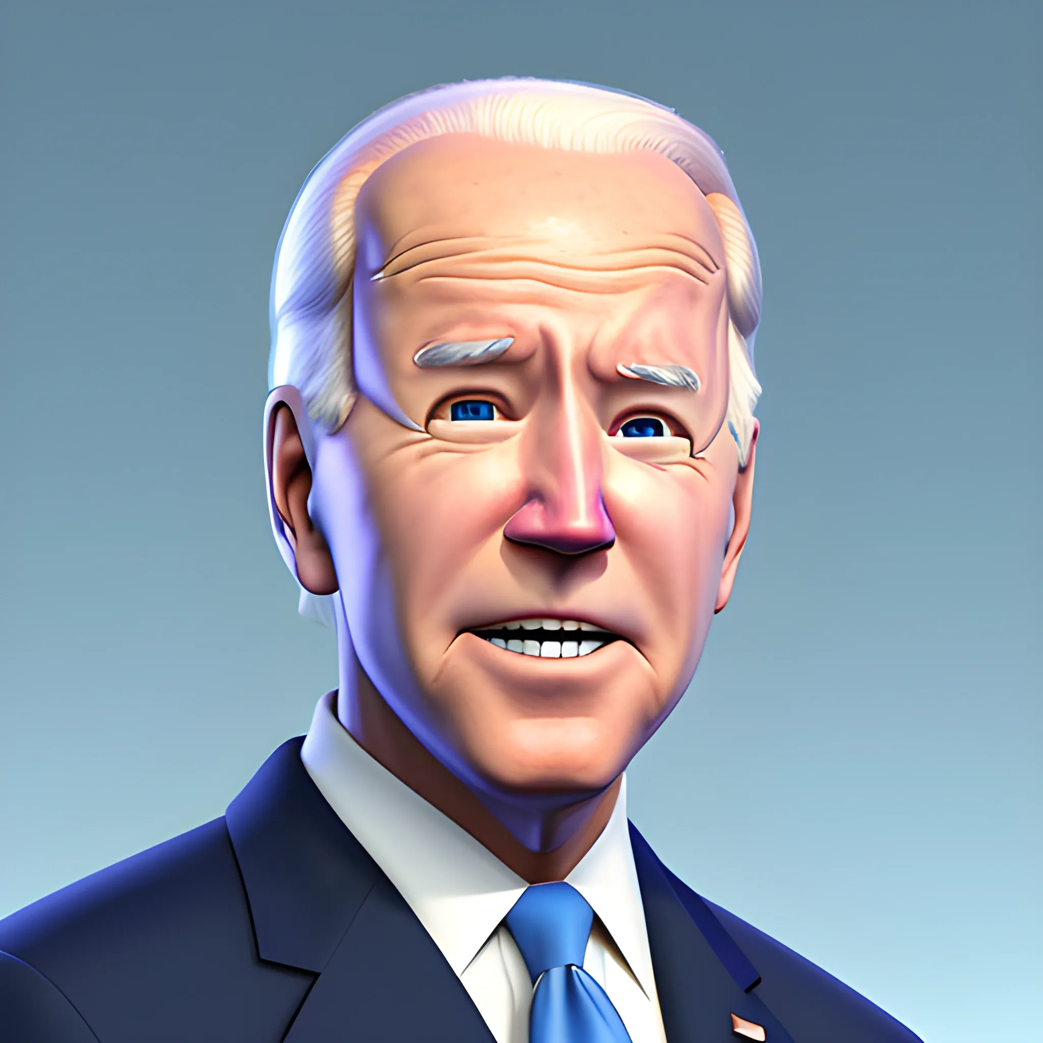 Joe Biden , 3d, Pixar style