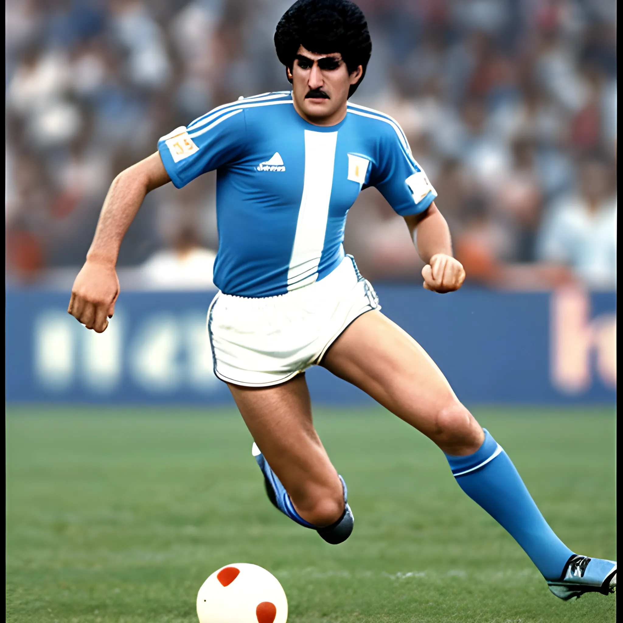 mario alberto kempes con 22 años levantando la copa del mundo argentina 1978