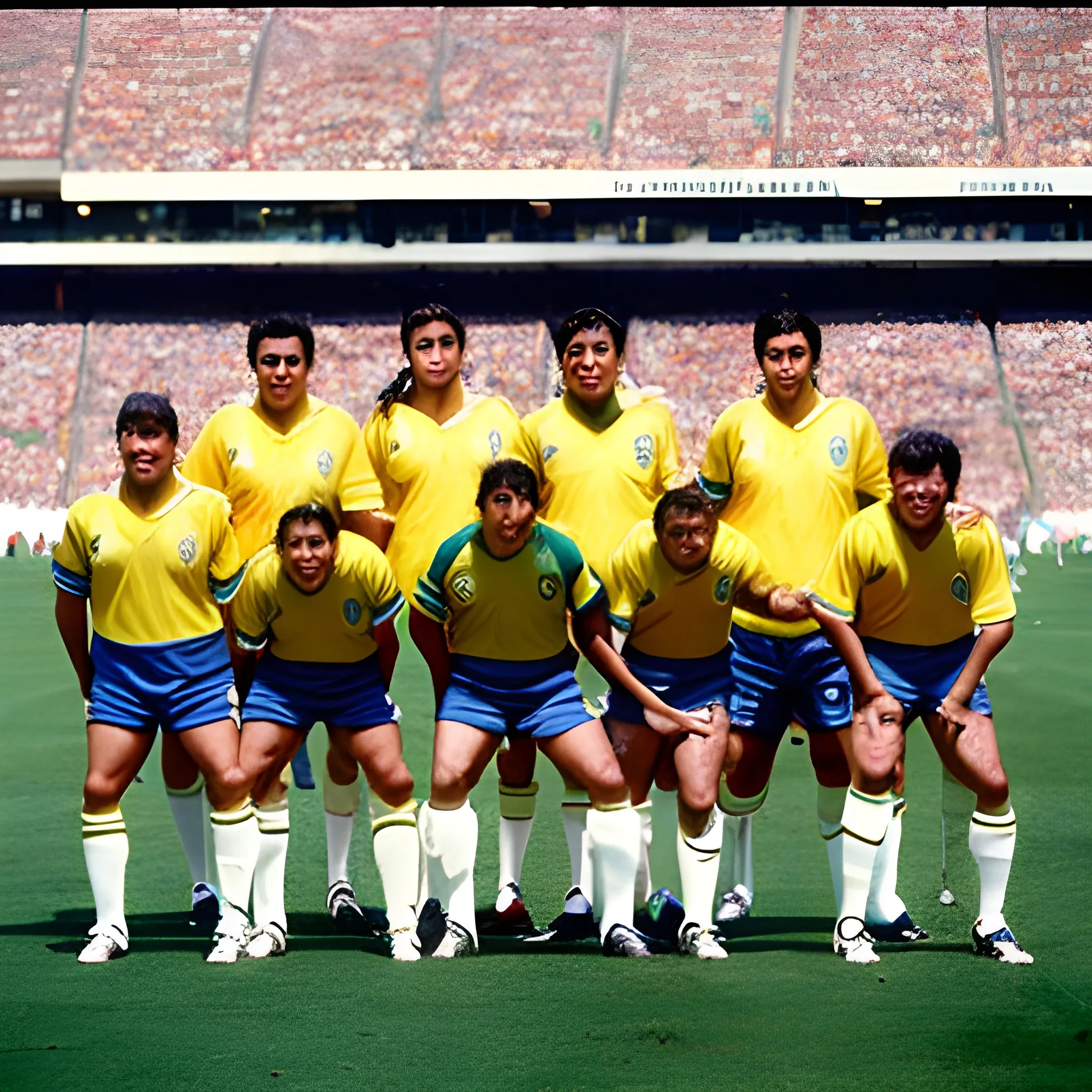 foto dela seleccion brasileña de 1994 en el estadio rosebowl