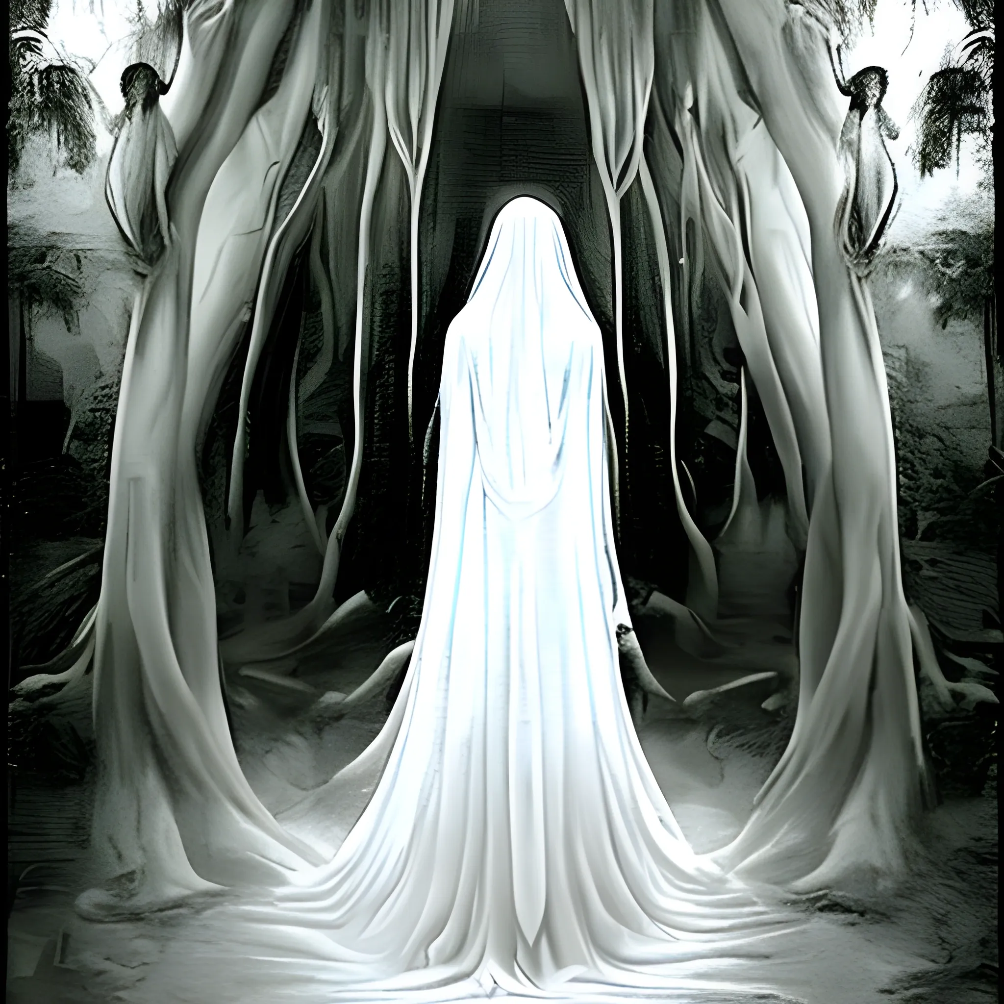 The White Lady of Balete Drive in Quezon City, Philippines, is a famous ghostly figure often described as a woman in a white dress. She's believed to be the spirit of a woman who died in a car accident, haunting the area and frightening drivers, especially at nigh