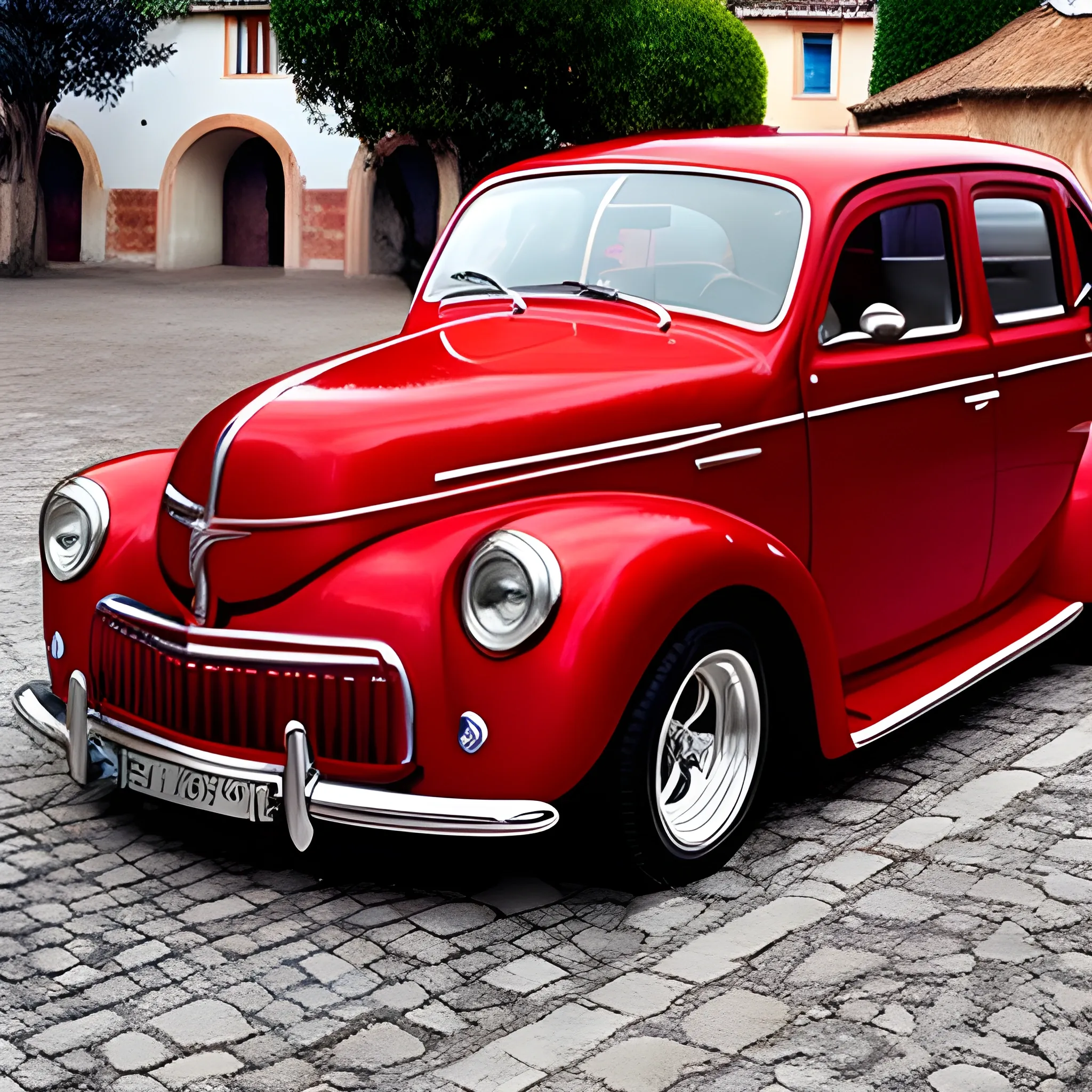 COCHE FANTASTICO ROJO TUNEADO