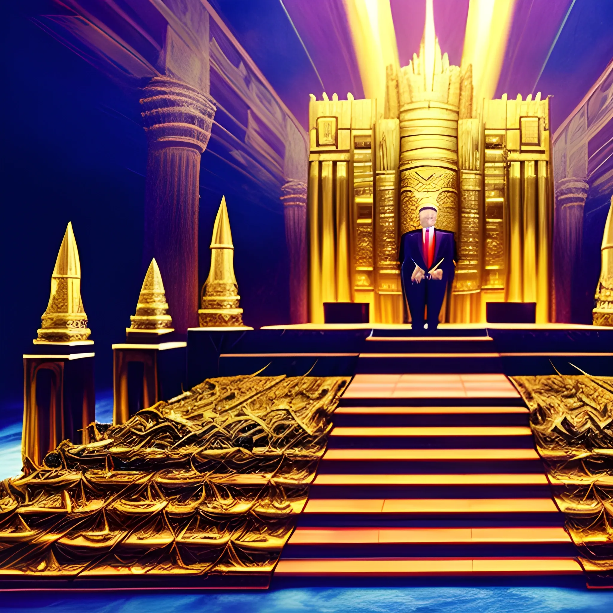 Trump sets himself up in God’s temple, proclaiming himself to be God