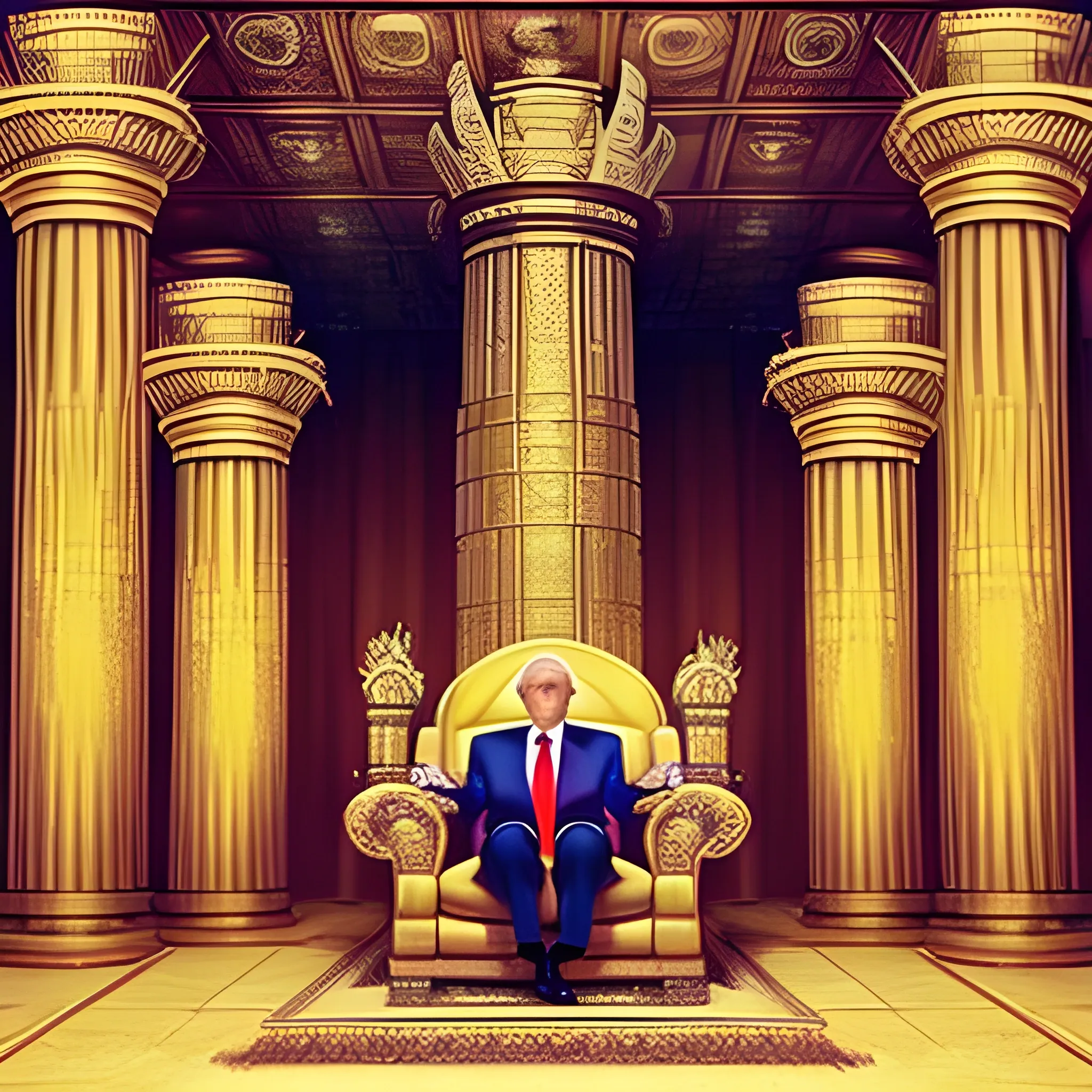 Donald Trump sets himself up in God’s temple, proclaiming himself to be God