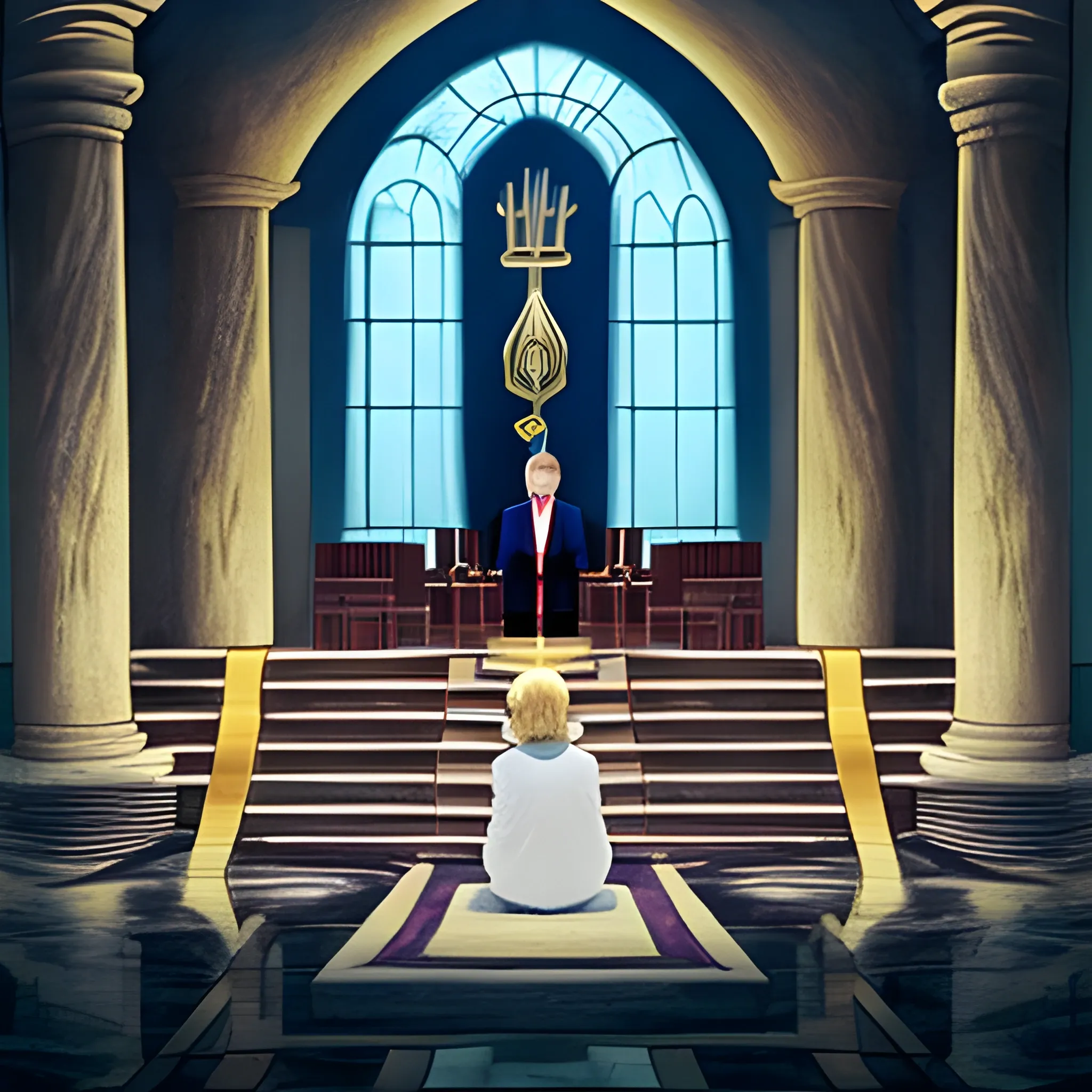 Donald Trump sets himself up in God’s temple, proclaiming himself to be God