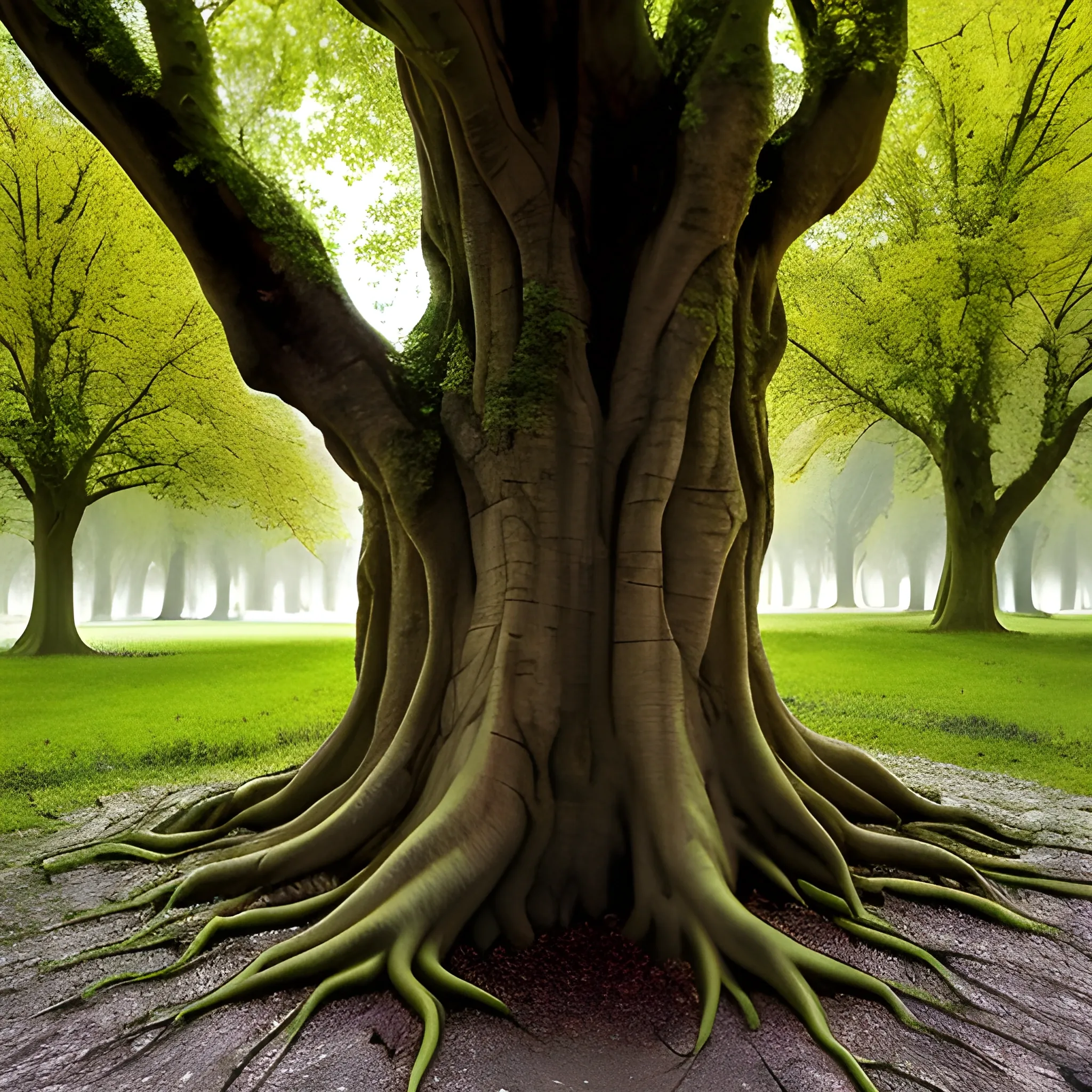 Stunning 820 years old linden tree, the cracks between the roots, where the earth breathes. A few kilometers down, and the silence turns into the echo of labored breathing. Eyes grow on the walls there. Stalagmites like black teeth grin at you before you are swallowed, Trippy