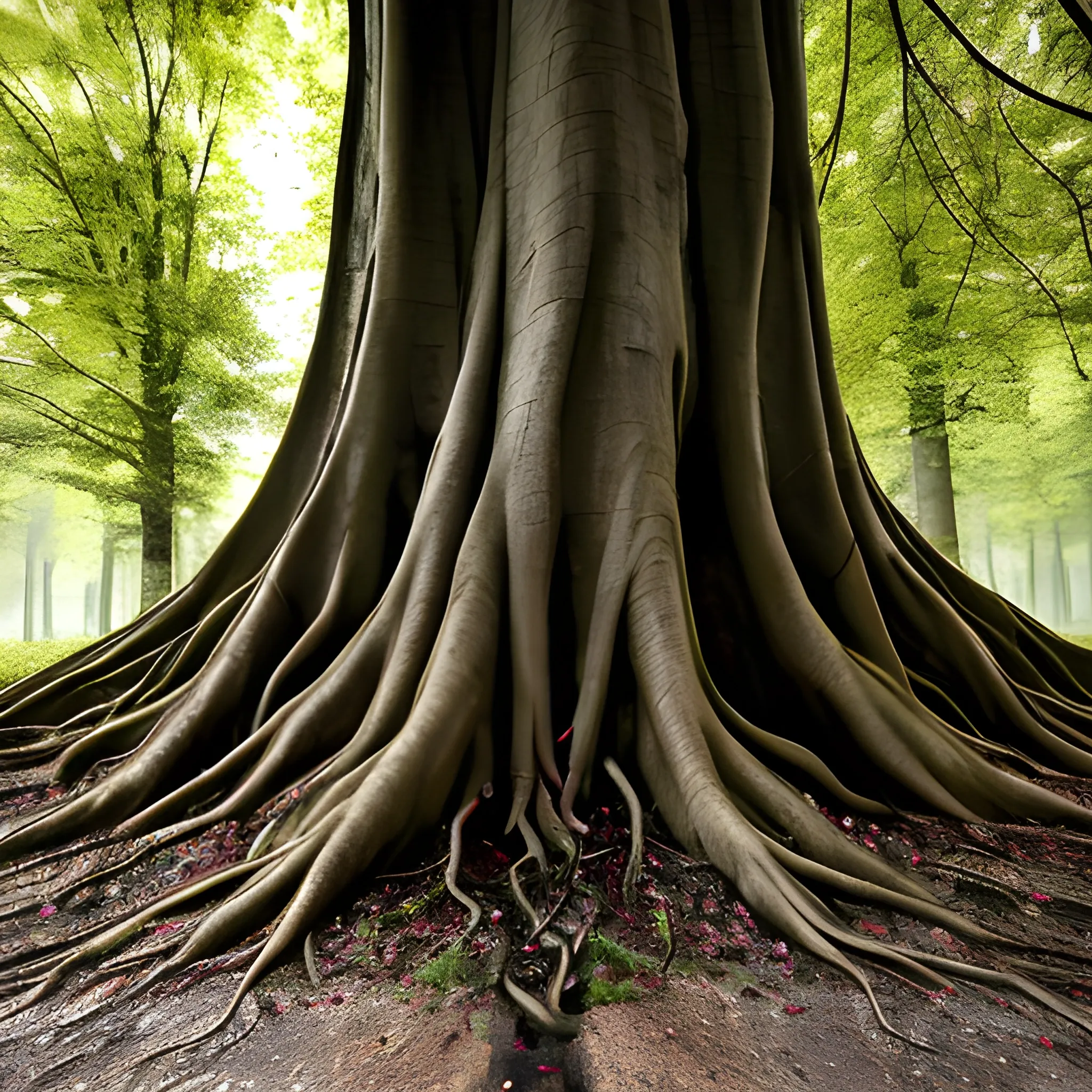 Stunning 820 years old linden the cracks between the roots, where the earth breathes. A few kilometers down, and the silence turns into the echo of labored breathing. Eyes grow on the walls there. Stalagmites like black teeth grin at you before you are swallowed, Trippy