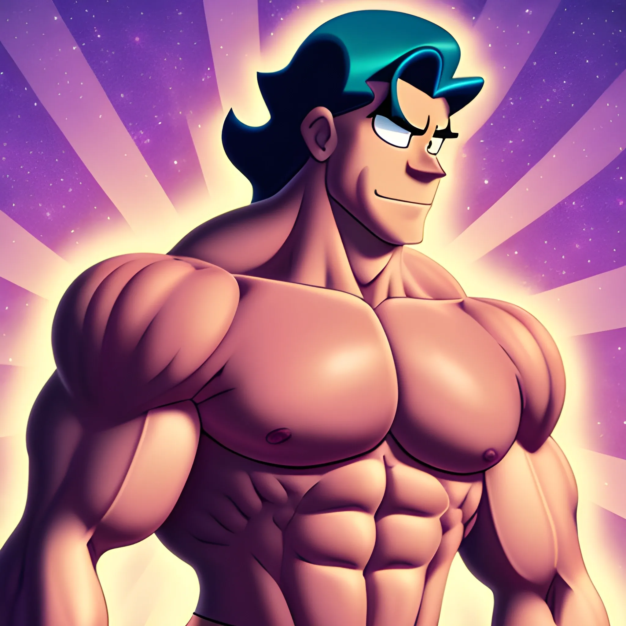 muscular, steven universe