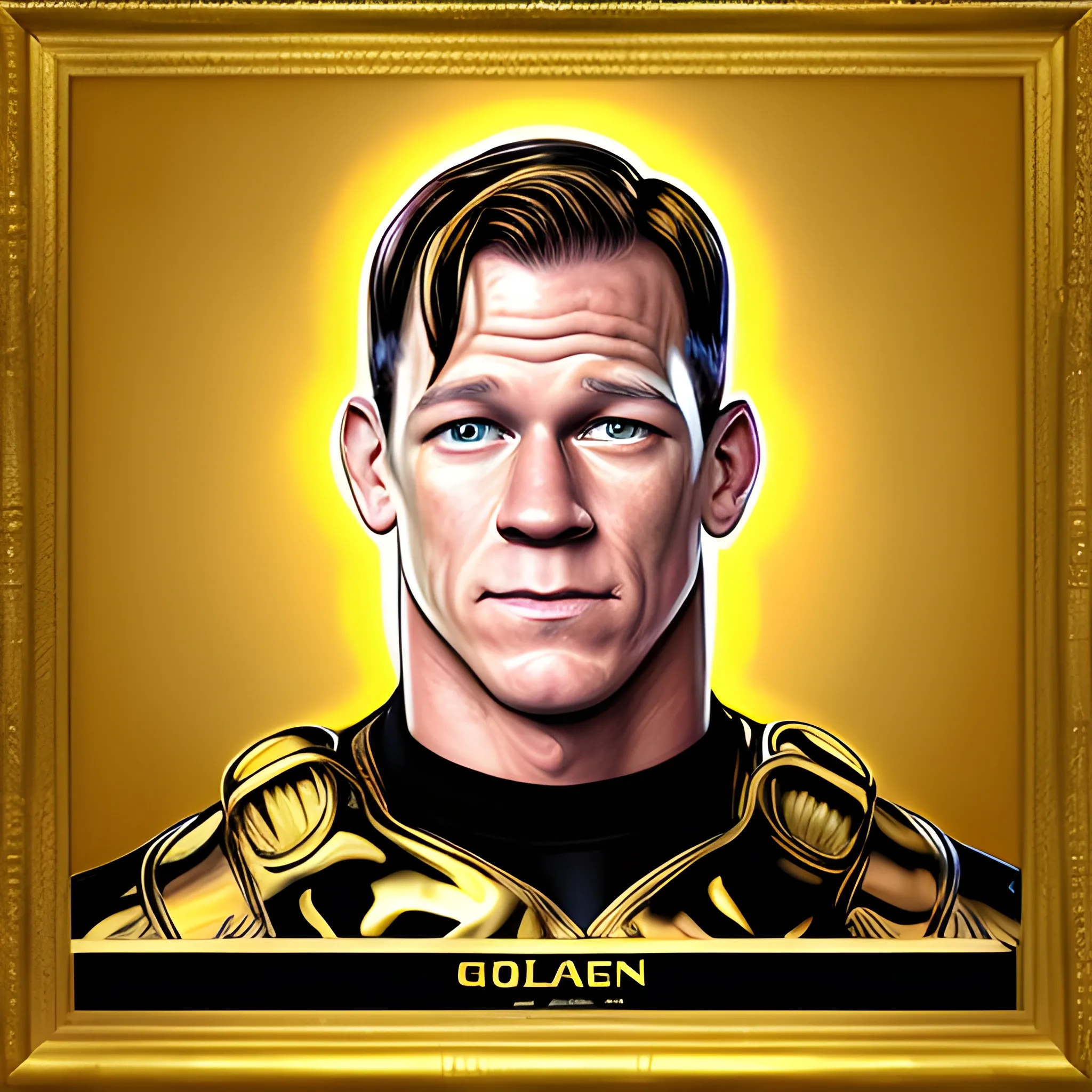 golden portrait john cena