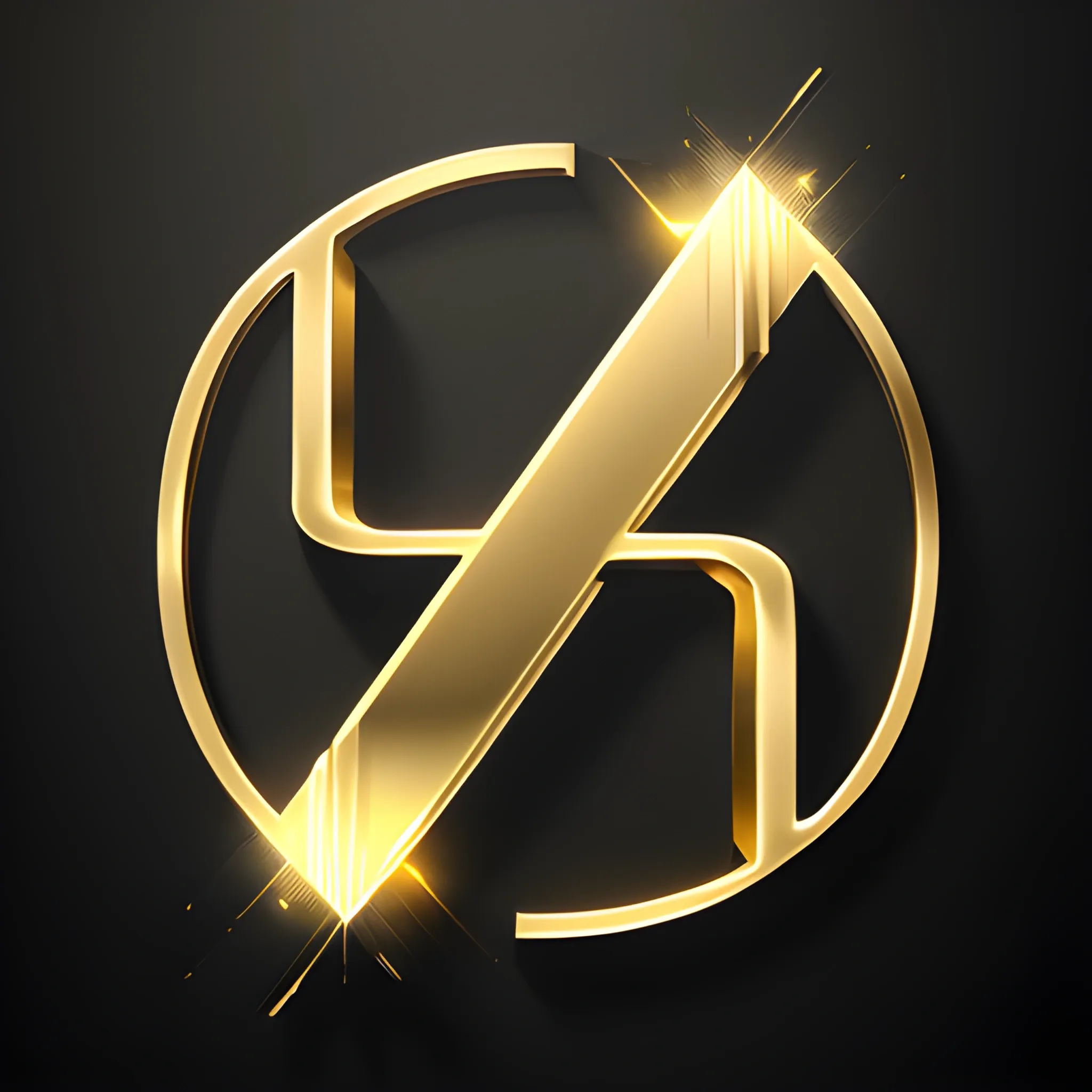 gold logo with letters "KREK3R" text, high quality, sleek and modern, metallic texture, dramatic lighting, professional rendering, luxury vibes, elegant design, minimalistic, premium feel