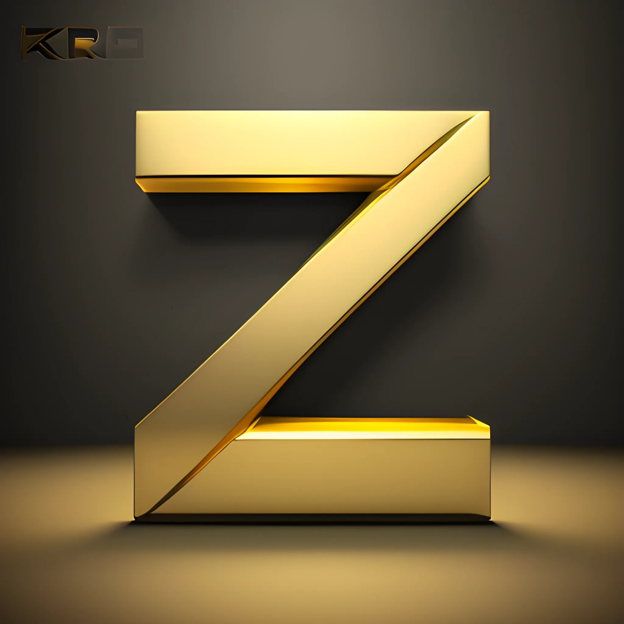 gold logo with letters "KREK3R" text, high quality, sleek and modern, metallic texture, dramatic lighting, professional rendering, luxury vibes, elegant design, minimalistic, premium feel, Oil Painting