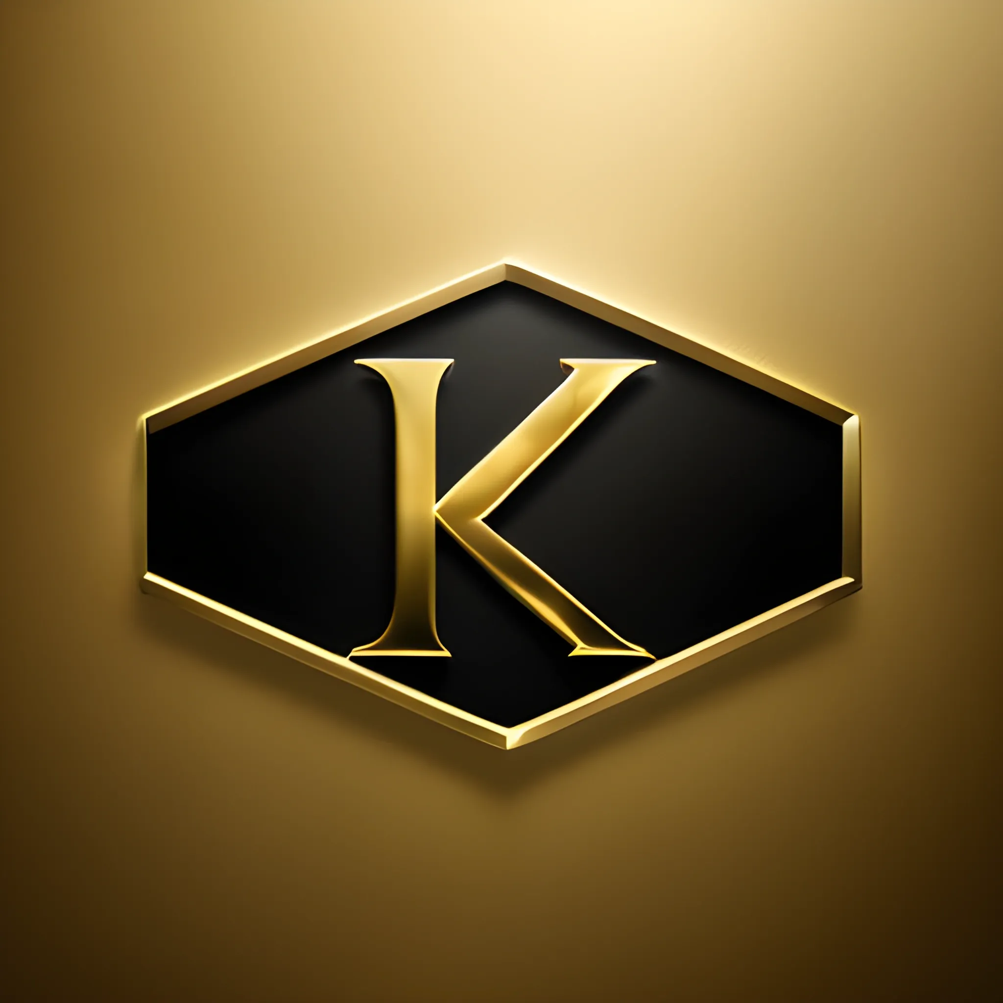 gold logo with letters "KREK3R" text, high quality, sleek and modern, metallic texture, dramatic lighting, professional rendering, luxury vibes, elegant design, minimalistic, premium feel, Oil Painting