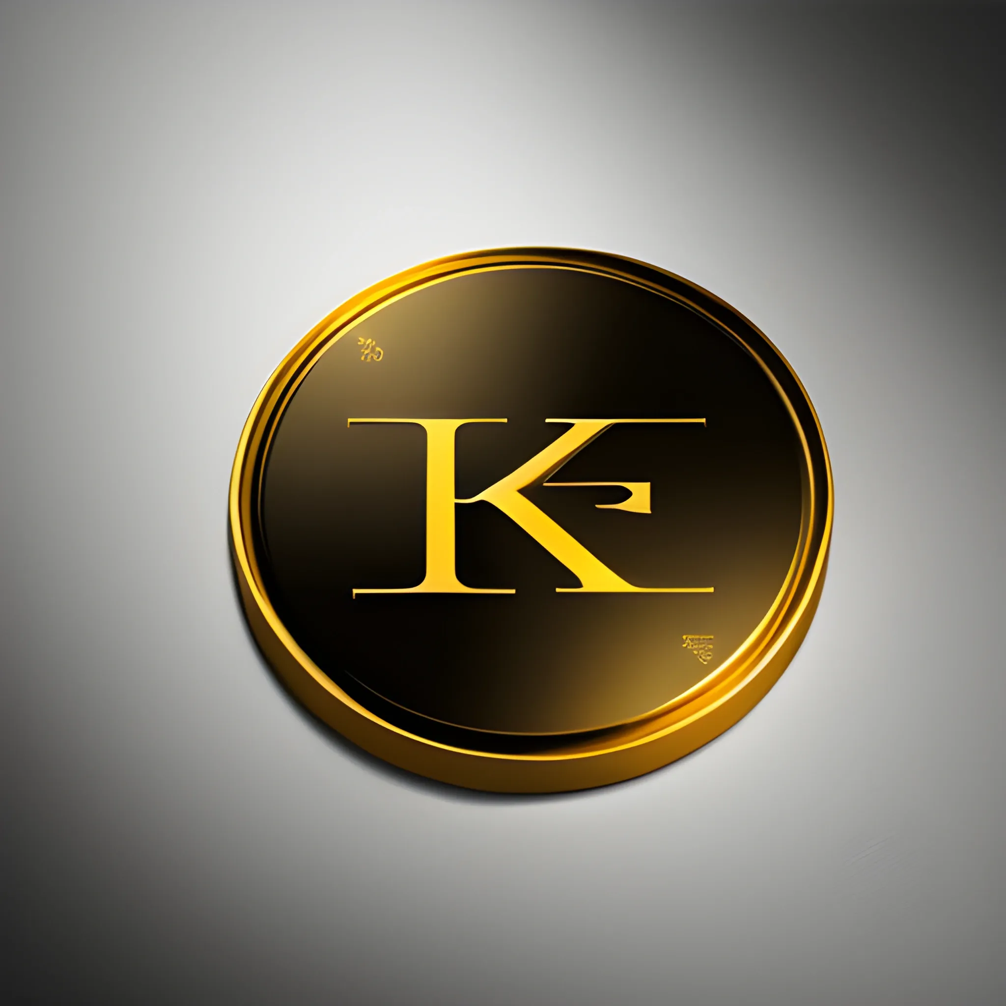 gold logo with letters "KREK3R" text, high quality, sleek and modern, metallic texture, dramatic lighting, professional rendering, luxury vibes, elegant design, minimalistic, premium feel, Oil Painting