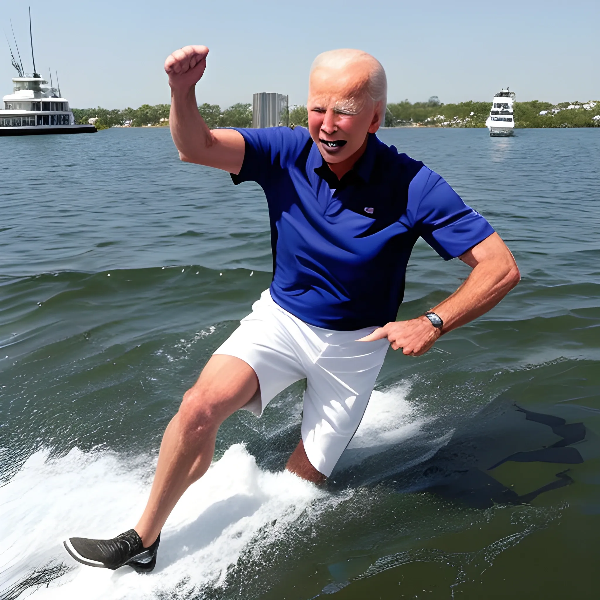 democratic athletes throw biden off boat