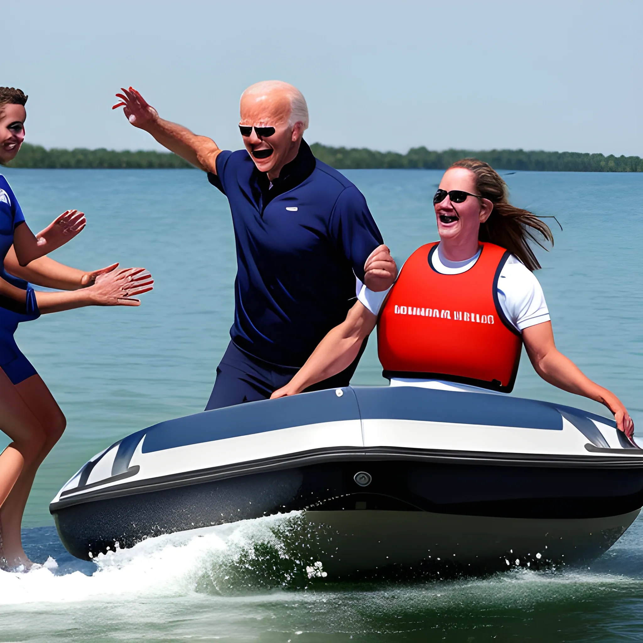 democratic athletes throw biden off boat