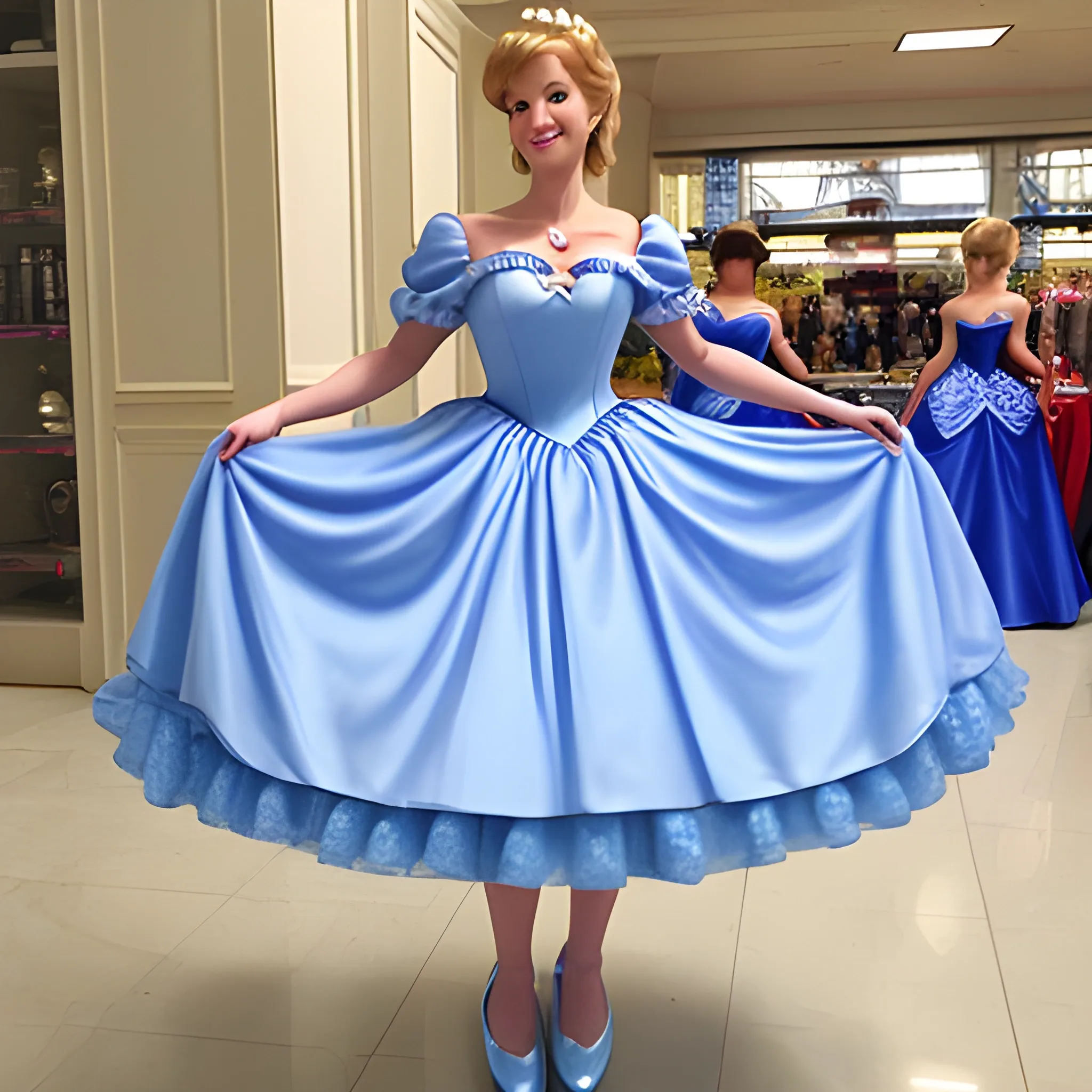 Siperman dress like cinderella

