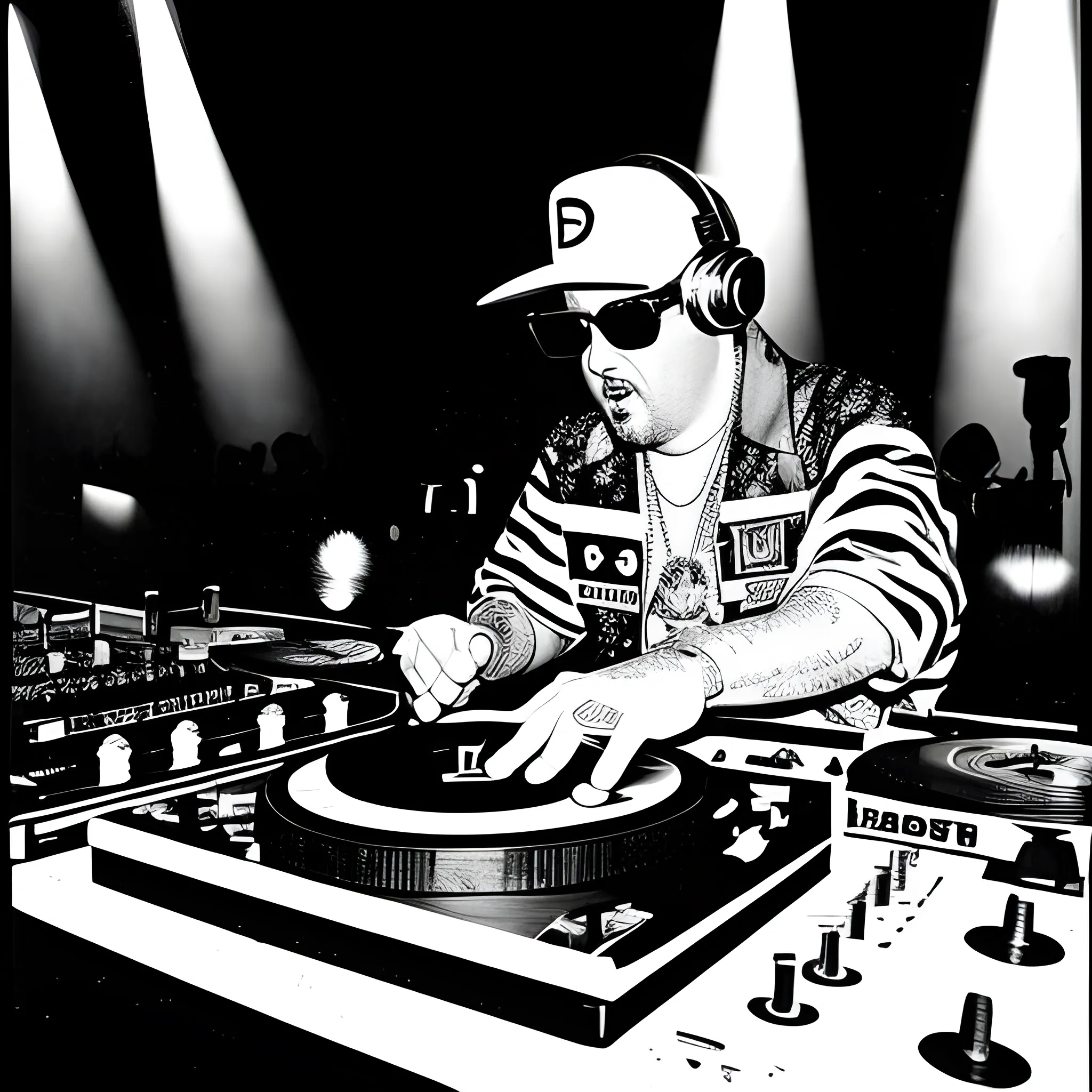 dj ridiculous robert da scratch fiend messing up the records while mixing and scratching on two turntables way too fast at the 1993 wrong way u.s.a. dj mixing finals