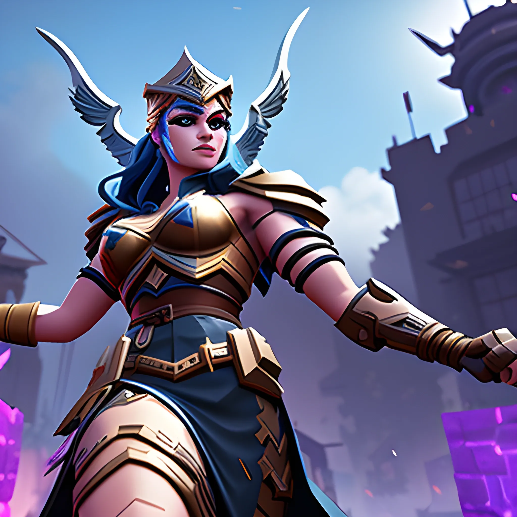 Valkyrie image from the online game RAID Shadow Legends