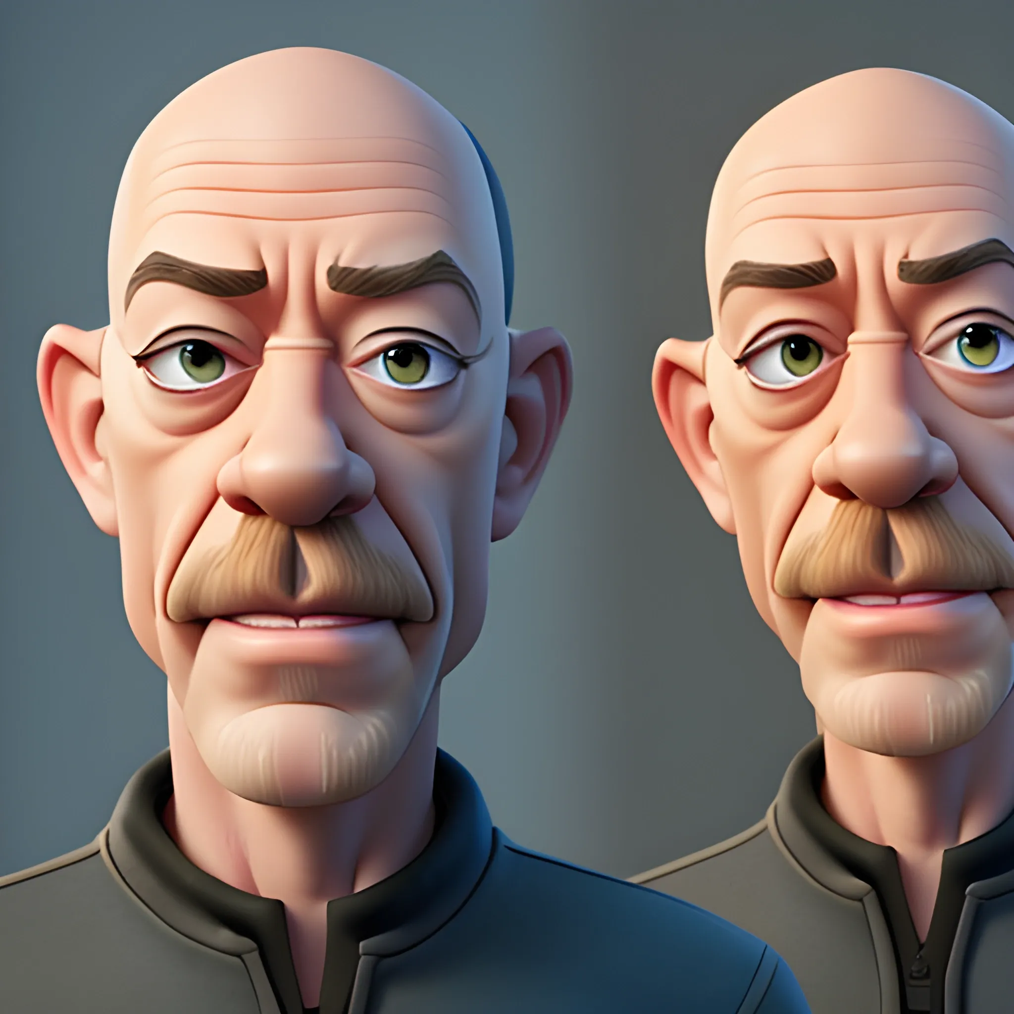 screenshot of jk simmons in a pixar movie. 3 d rendering. unreal engine. amazing likeness. very detailed. cartoon caricature.