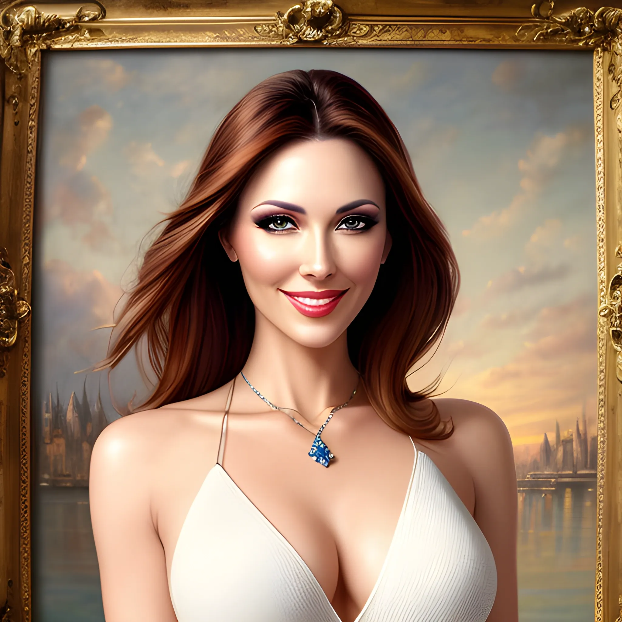 (masterpiece, best quality), (beautiful girl:1.5), highres, looking at viewer, smile, [background:0.8]