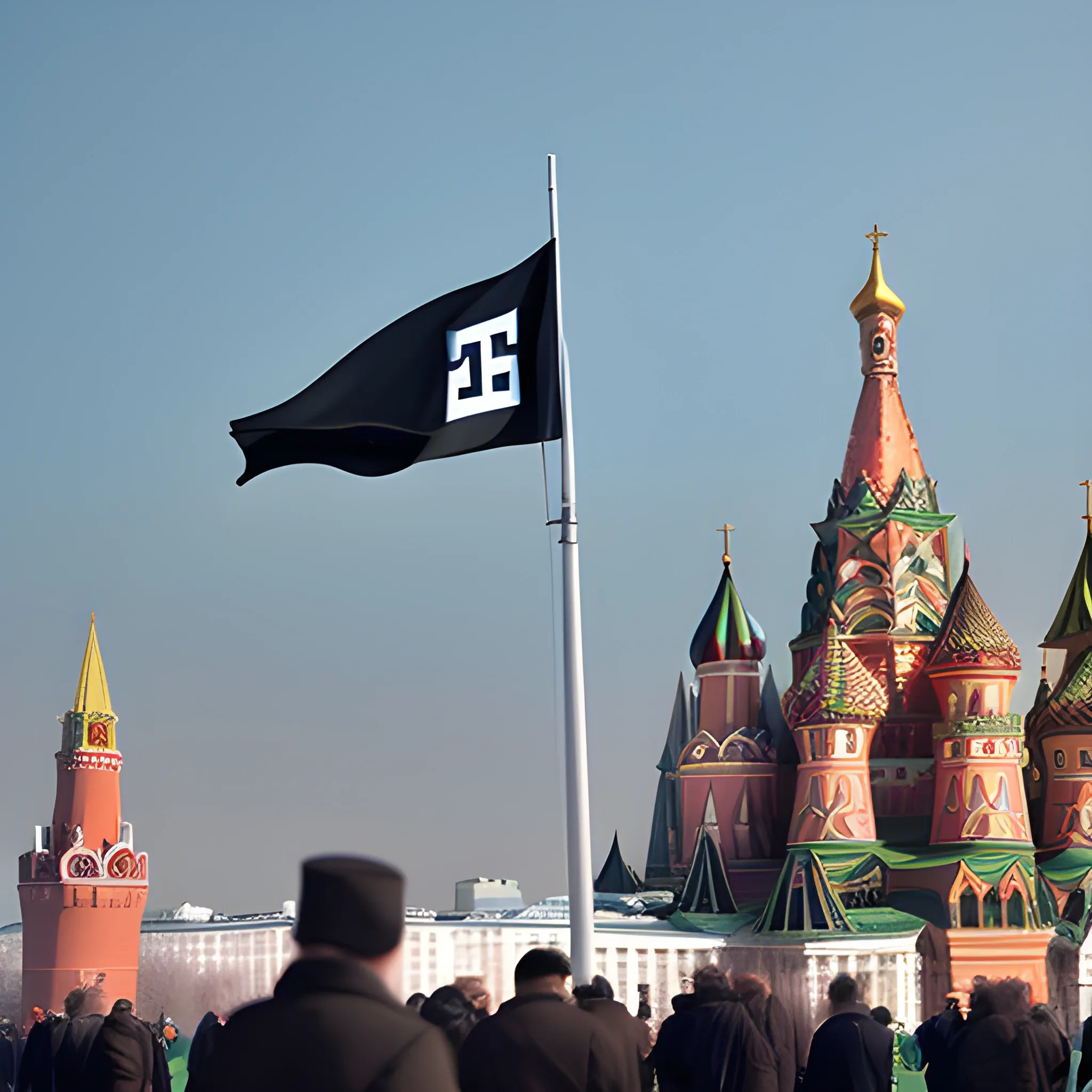 nazi flag over Moscow