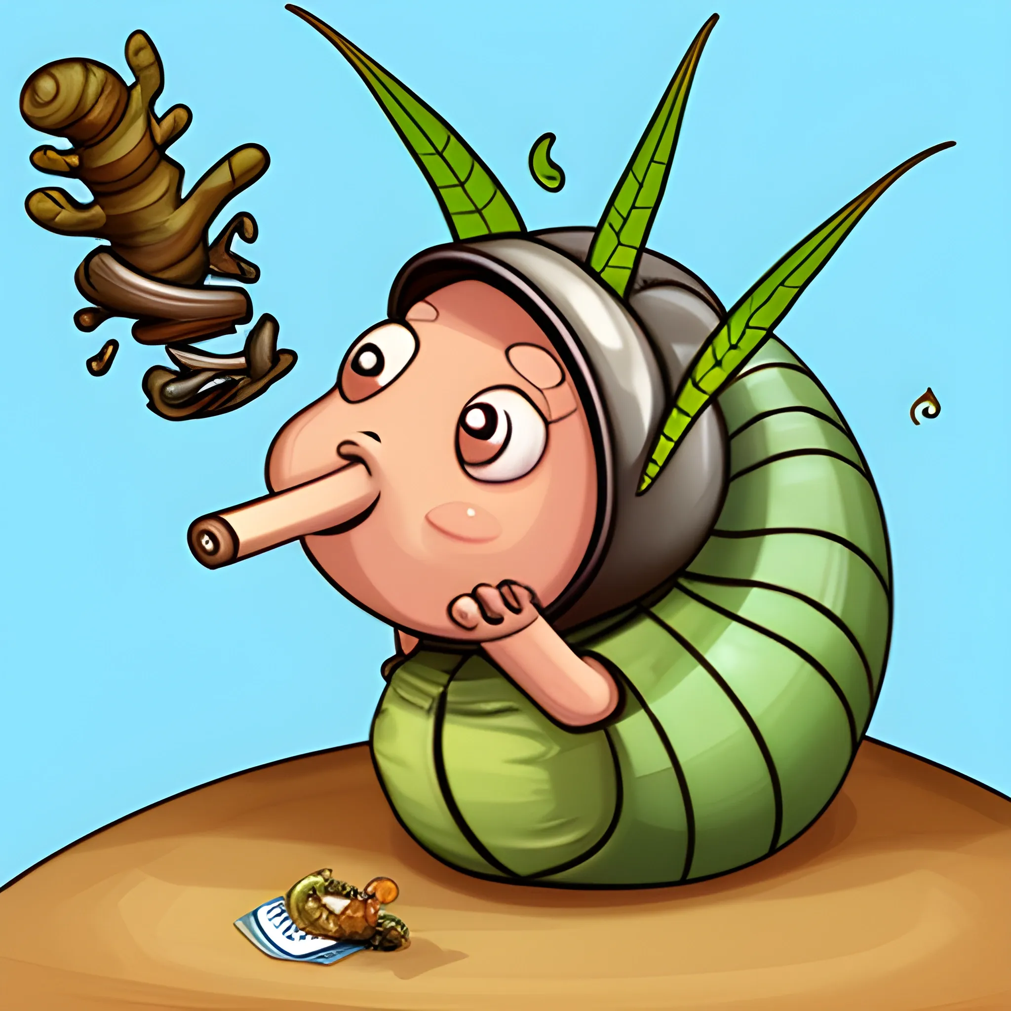 Turbo the snail smoking a spliff so that his name is legally changed to blazo
